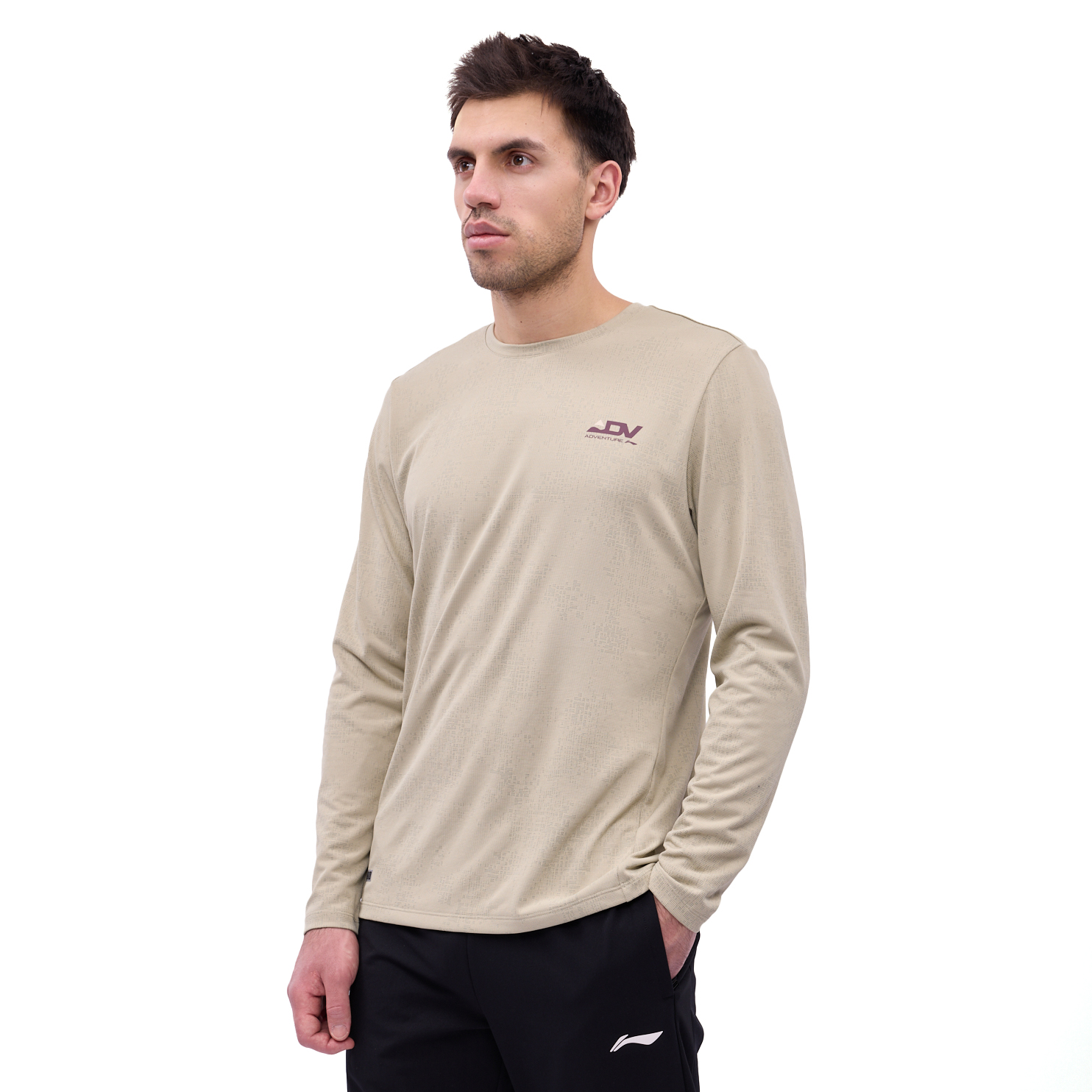 ATLV217-2 Лонгслив Trail Running зеленый