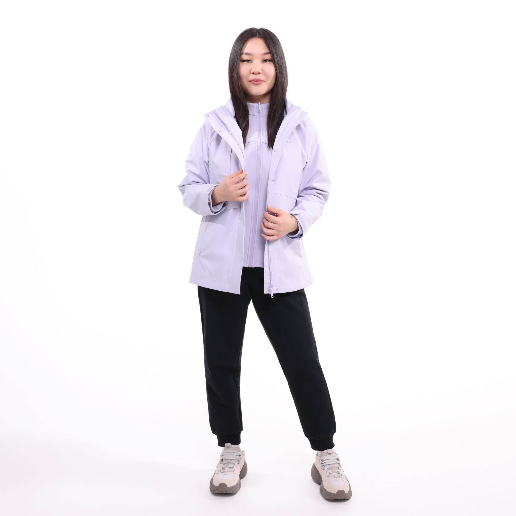 AWBU024-4 Толстовка-ветровка 3-в-1 Cross фиолетовая