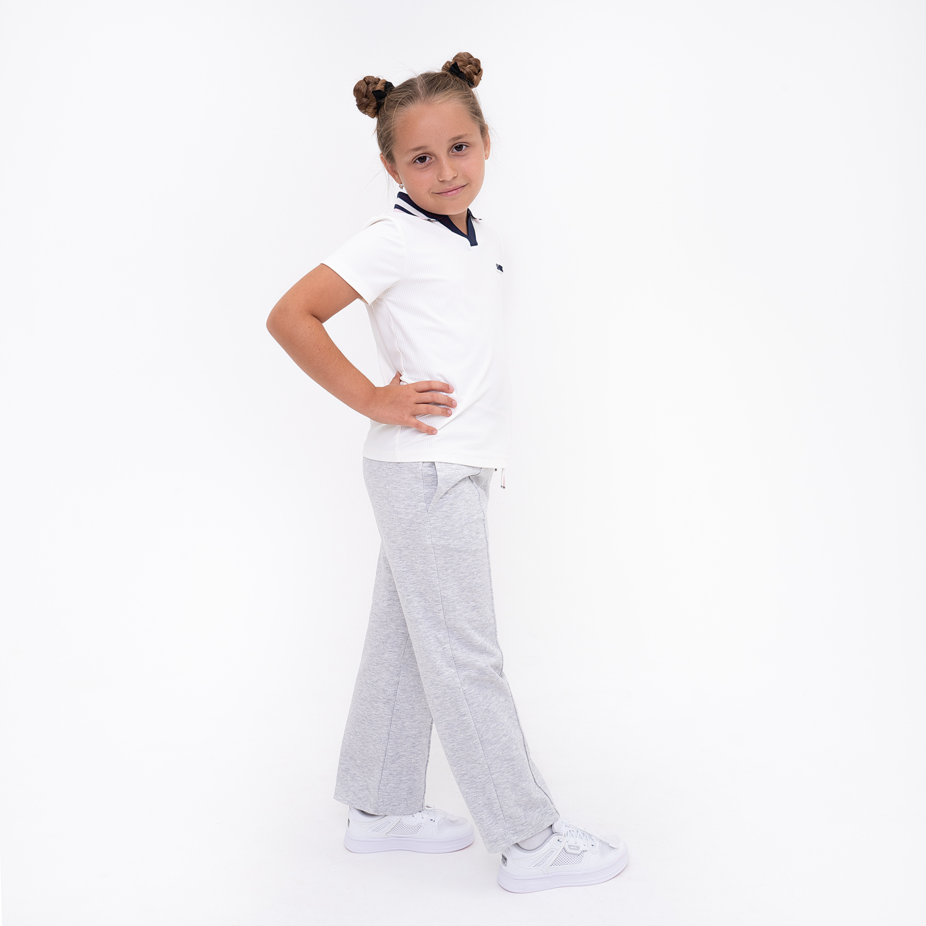 YKLU146-3 Брюки спортивные The Trend серые