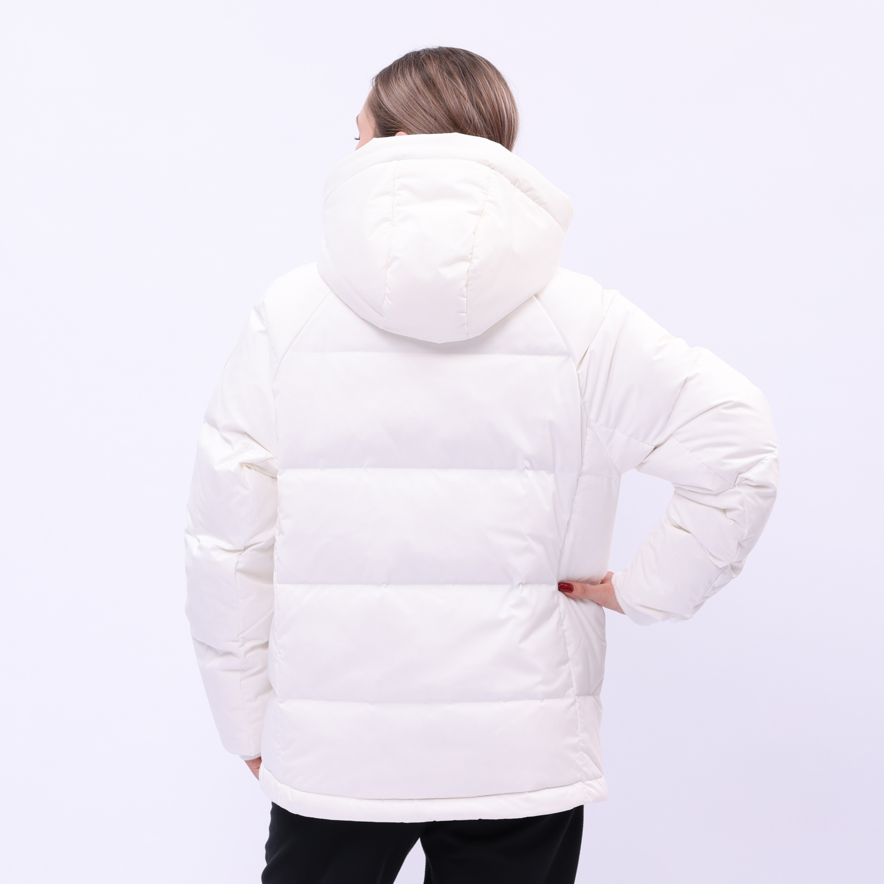 AYMU108-1 Пуховик Essentials белый