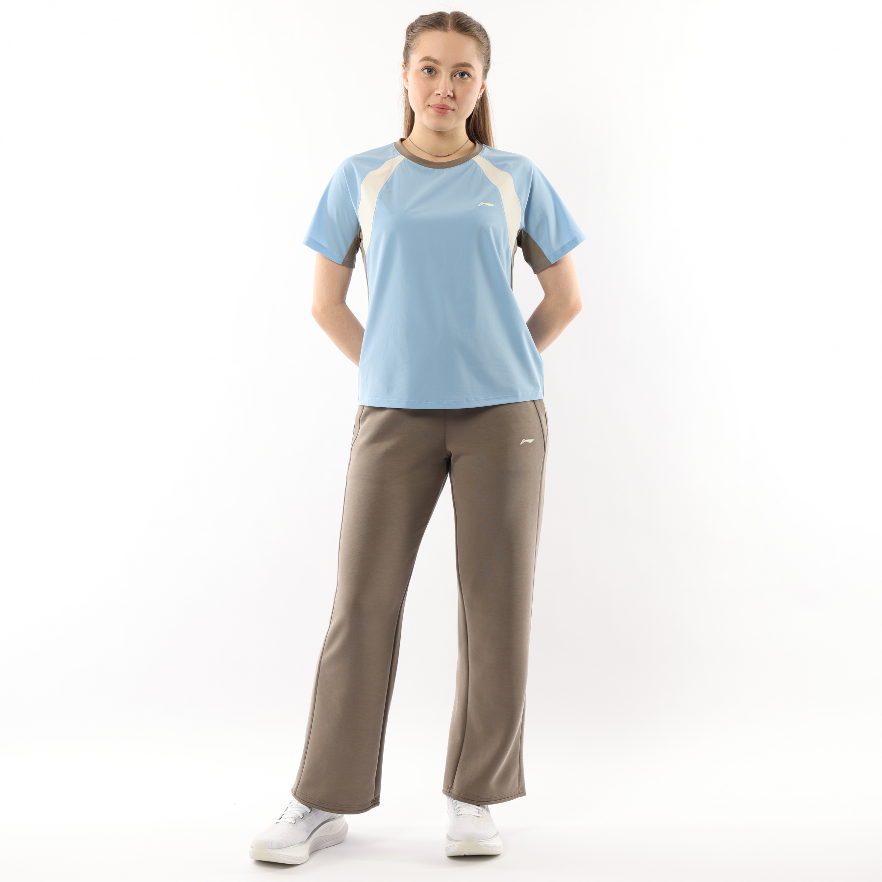 AKLV336-3 Брюки спортивные Workout коричневый