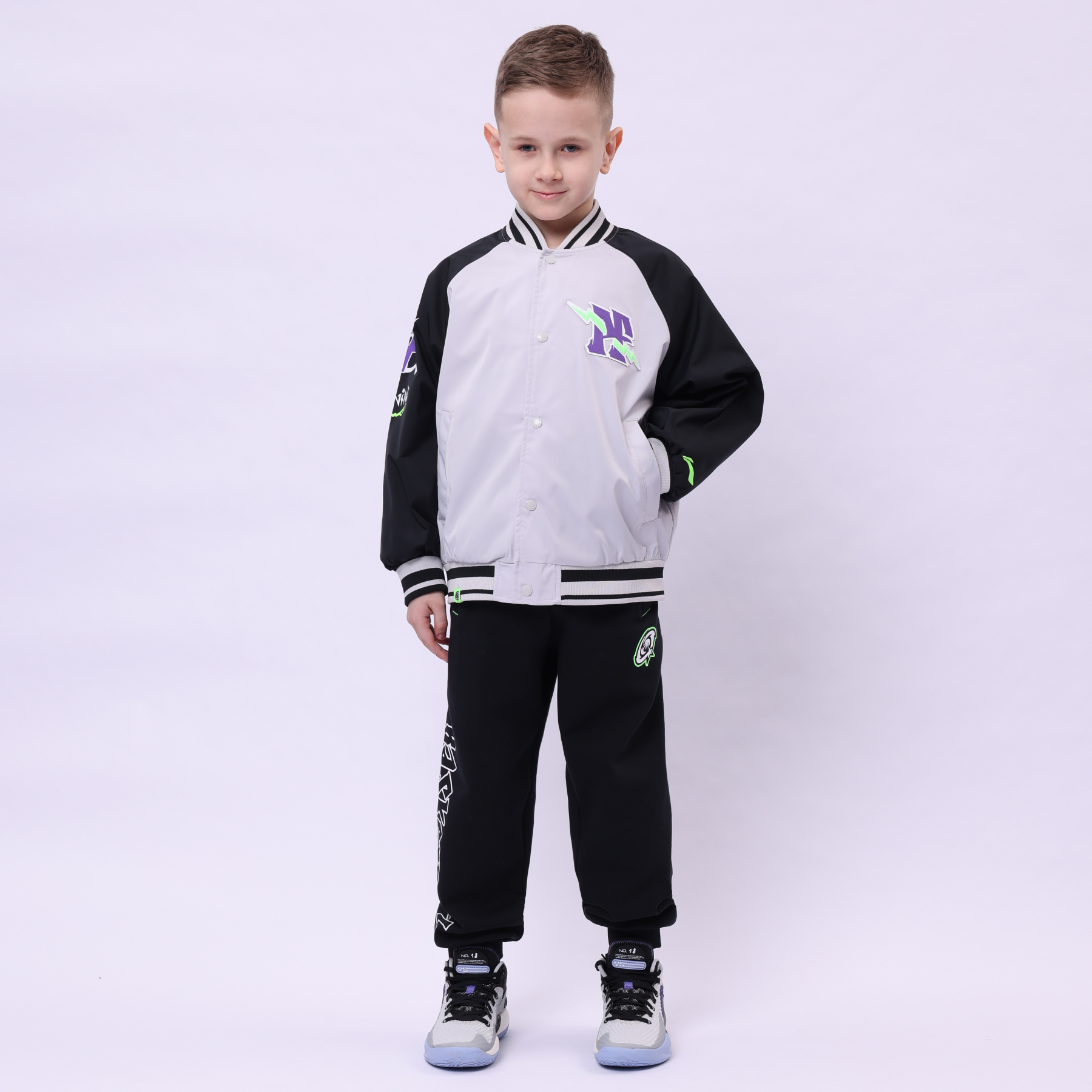 YJDU027-2 Basketball Jacket Vapor Blue/Black