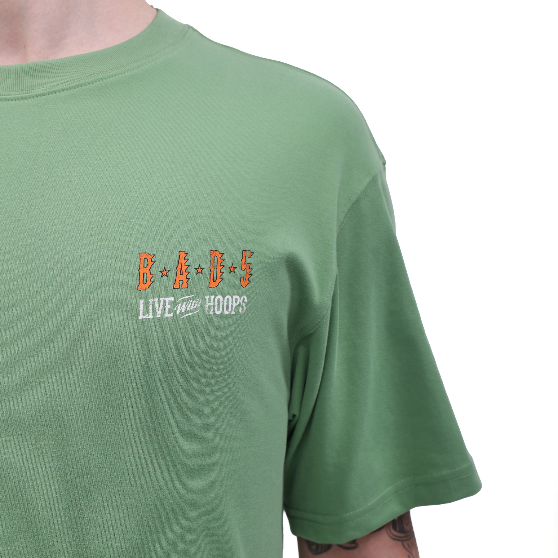 AHSW003-6 Футболка Badfive Culture зеленый