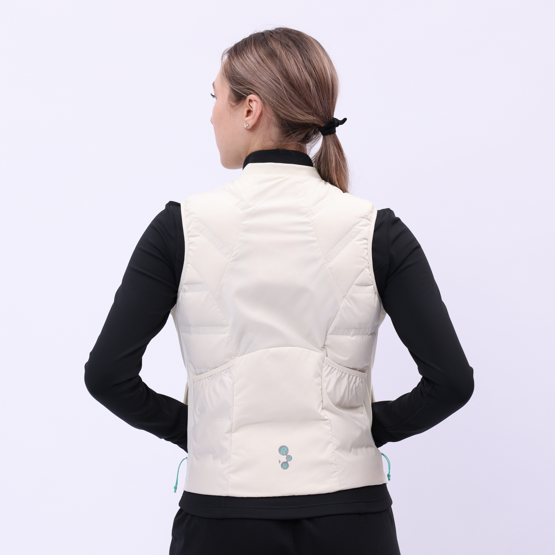 AYMU036-2 Пуховой жилет Jogging жёлтый