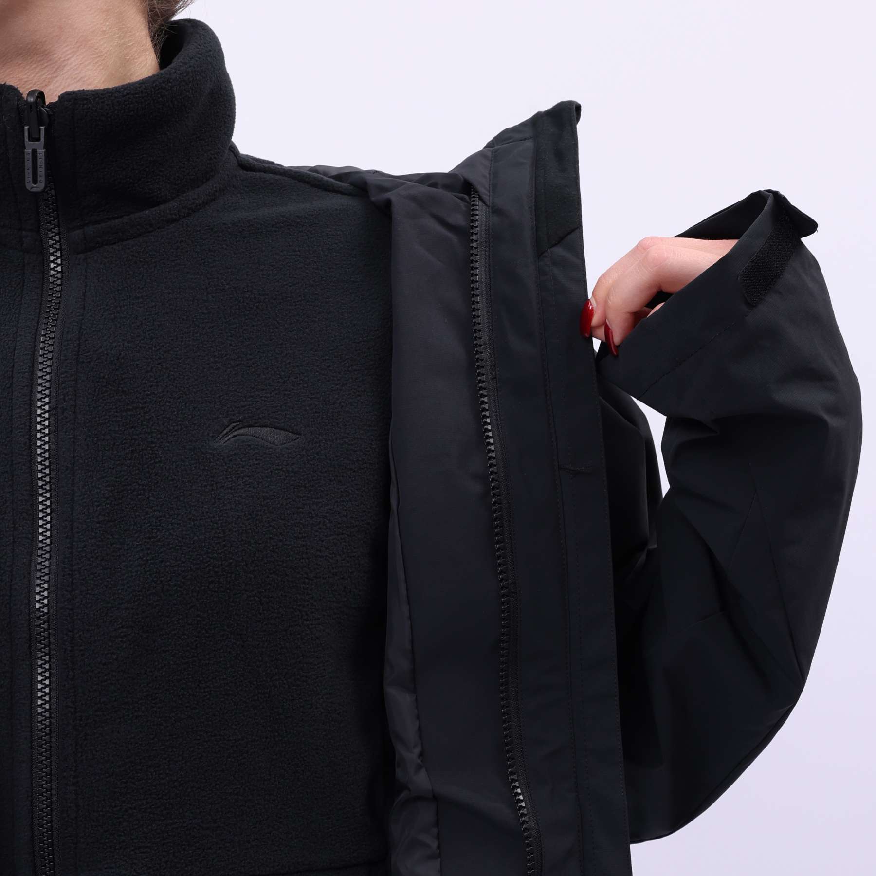 AWBU010-6 Свитшот + ветровка (3 в 1) Essentials чёрная