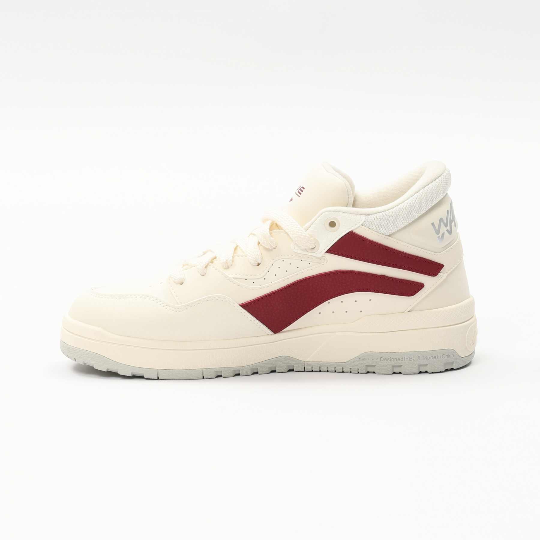 AGCU159-1 Кеды утепленные повседневные Wave Mid Fleece светло-серые