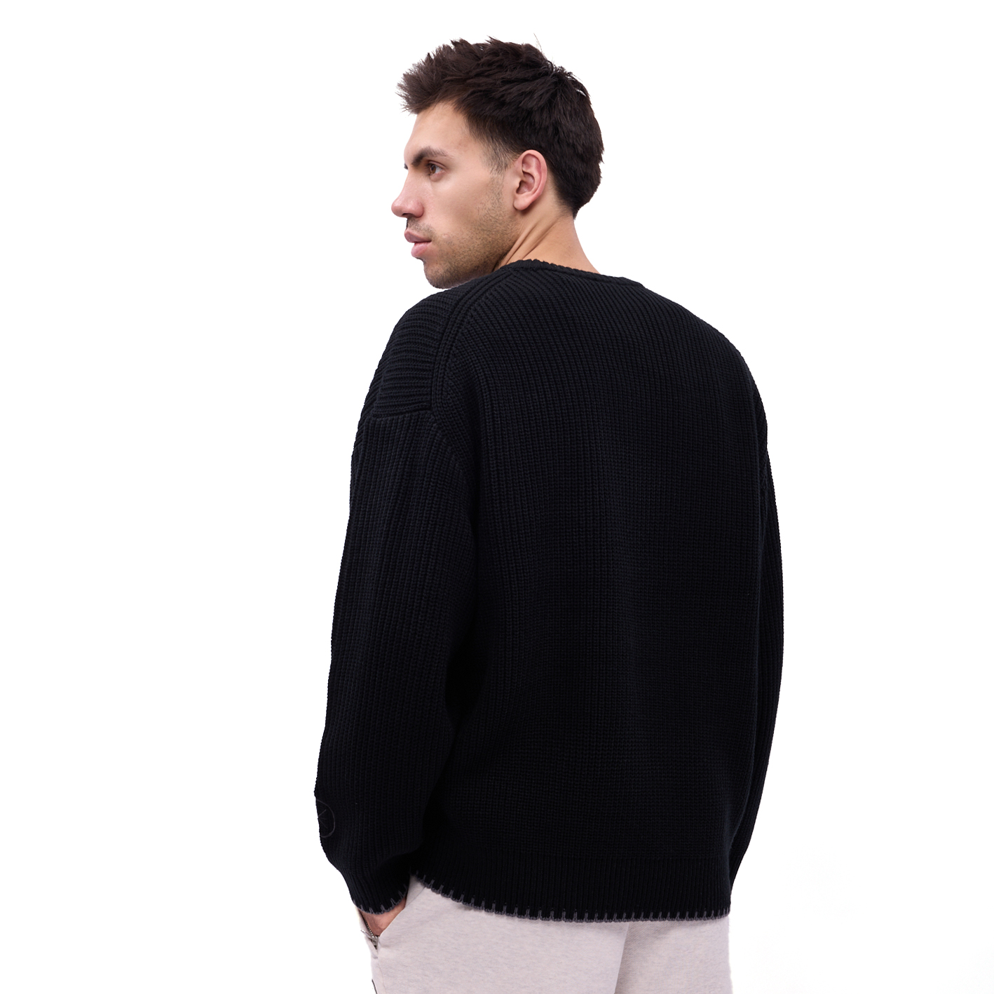 AMBV423-2 Джемпер вязанный Wade Lifestyle черный