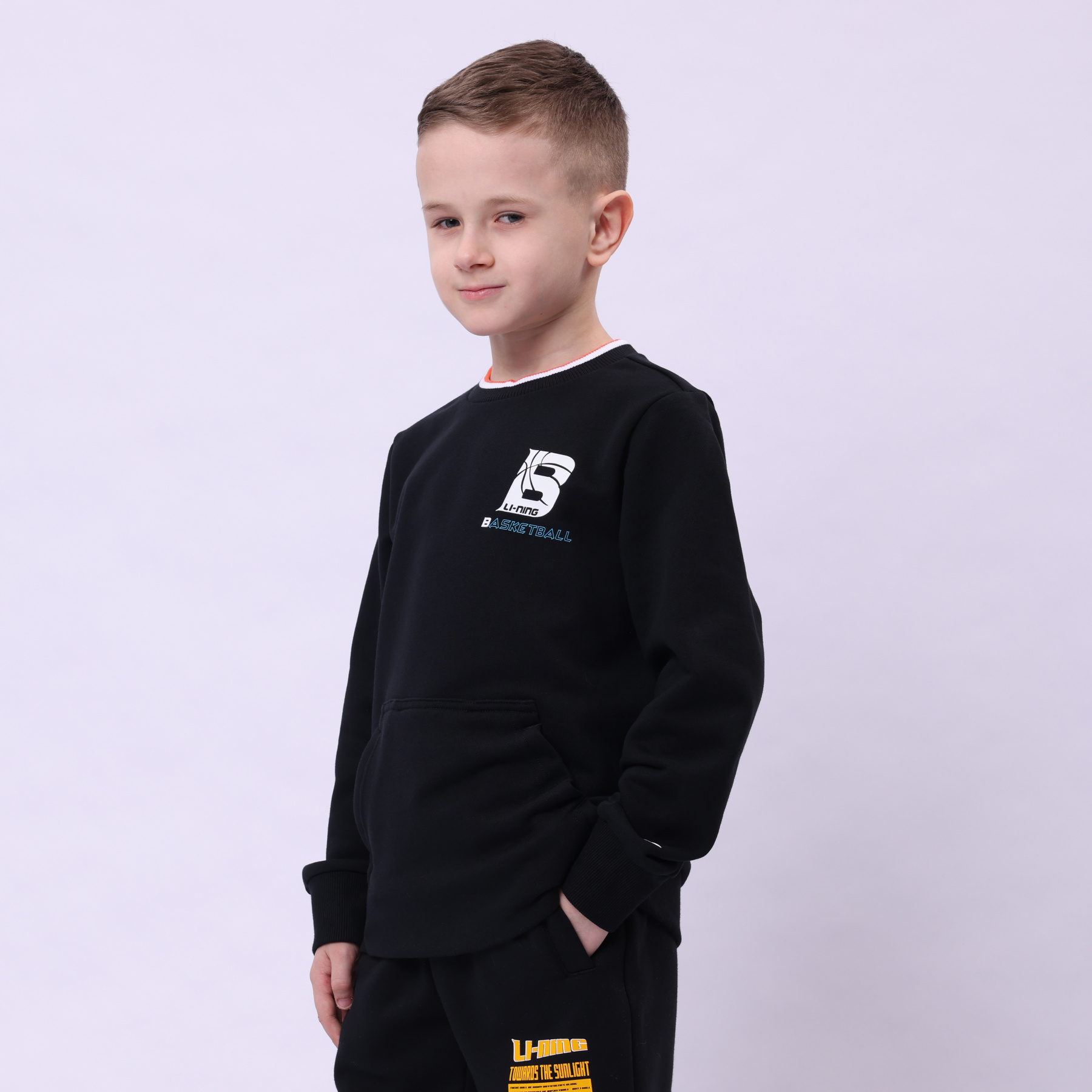 YWDU051-5 Sports Life Po Knit Top Black