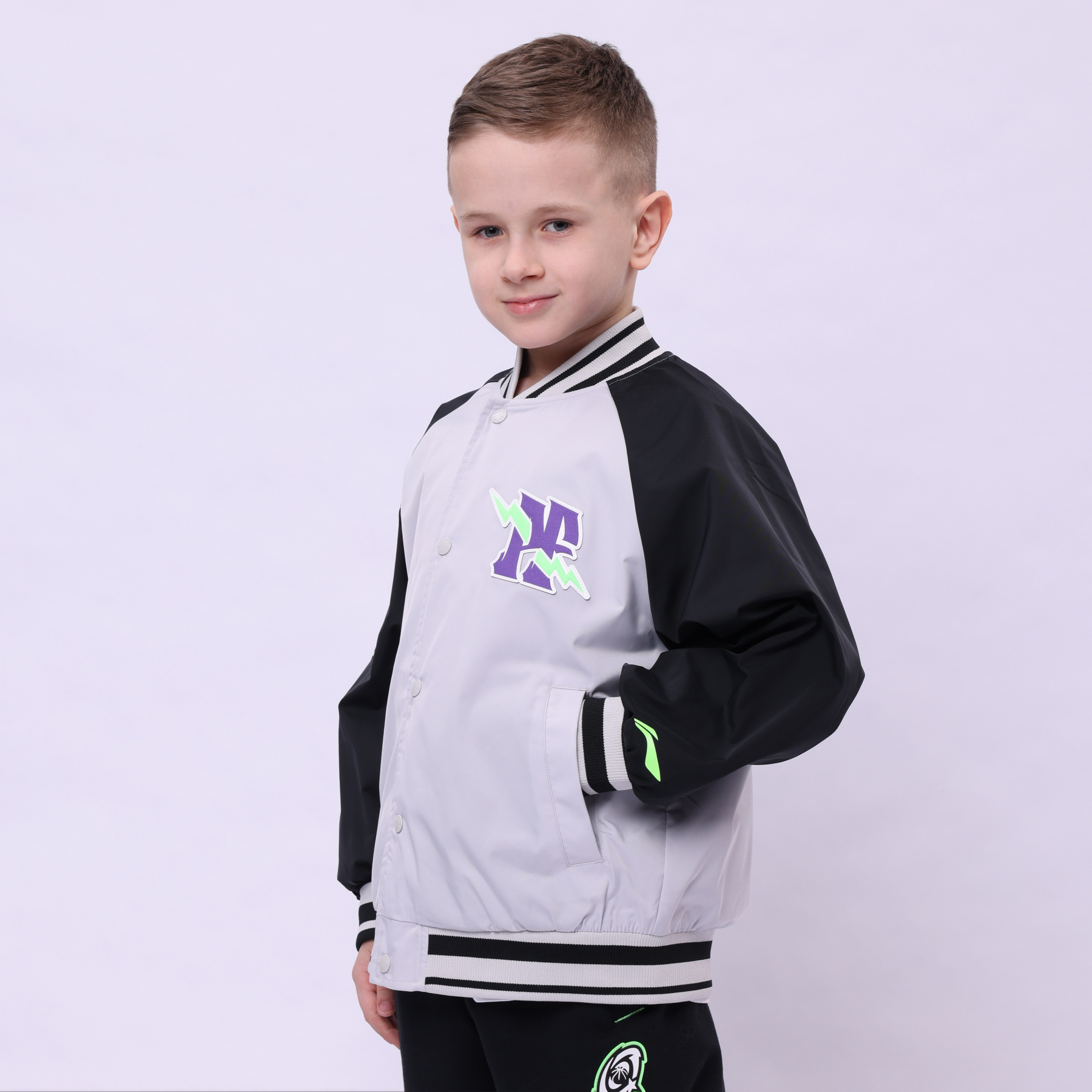 YJDU027-2 Basketball Jacket Vapor Blue/Black