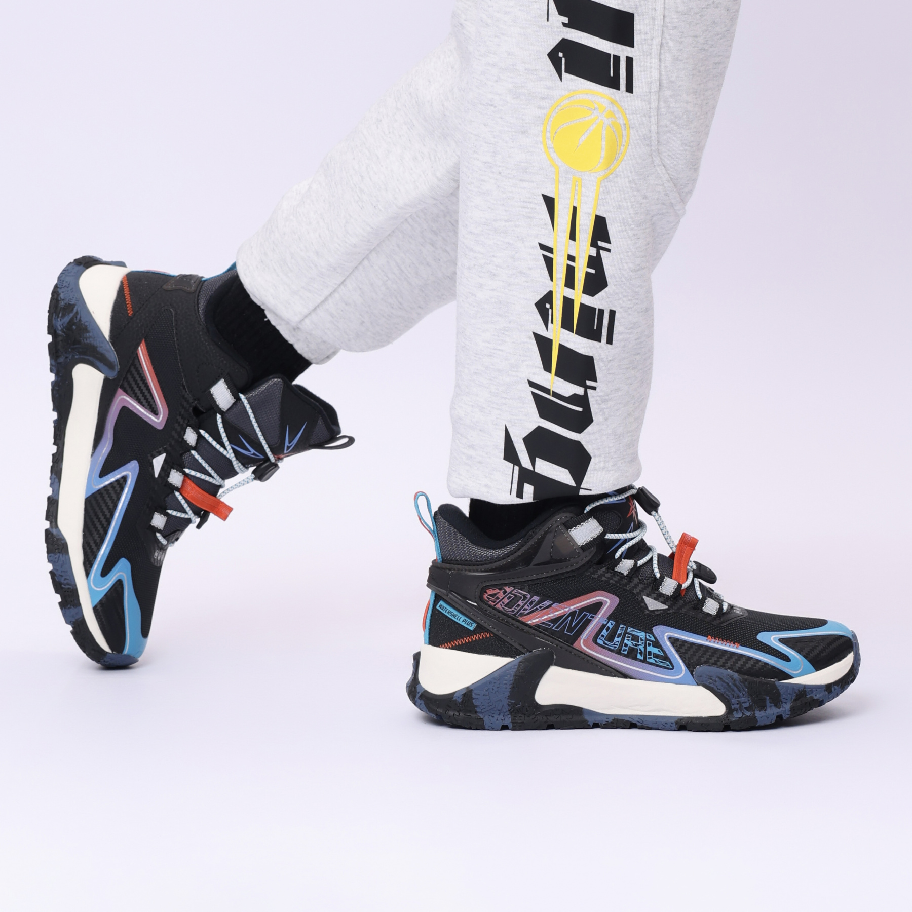 YKEU012-1 Outdoor Youth Outdoor Shoes Black