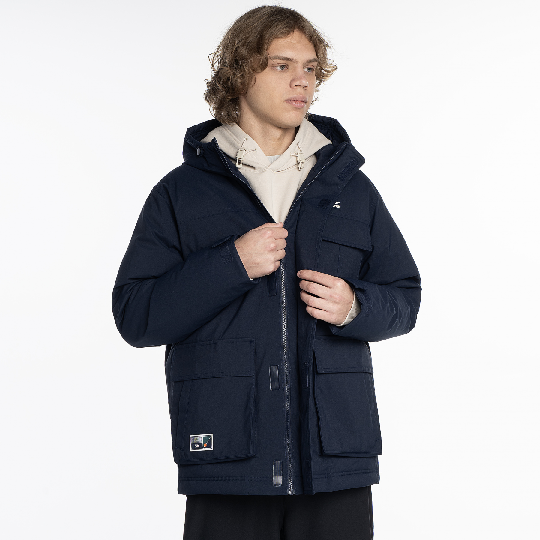 AYMU363-4 Пуховик Urban Sports синий