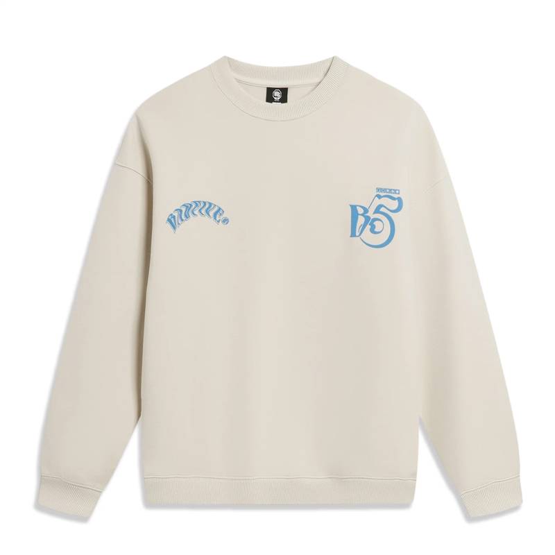 AWDU091-4 Свитшот Badfive бежевый