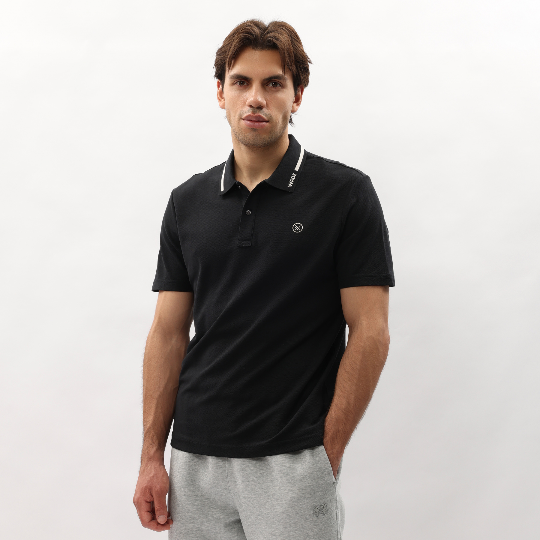 APLT043-1 Рубашка-поло Wade S/S черная
