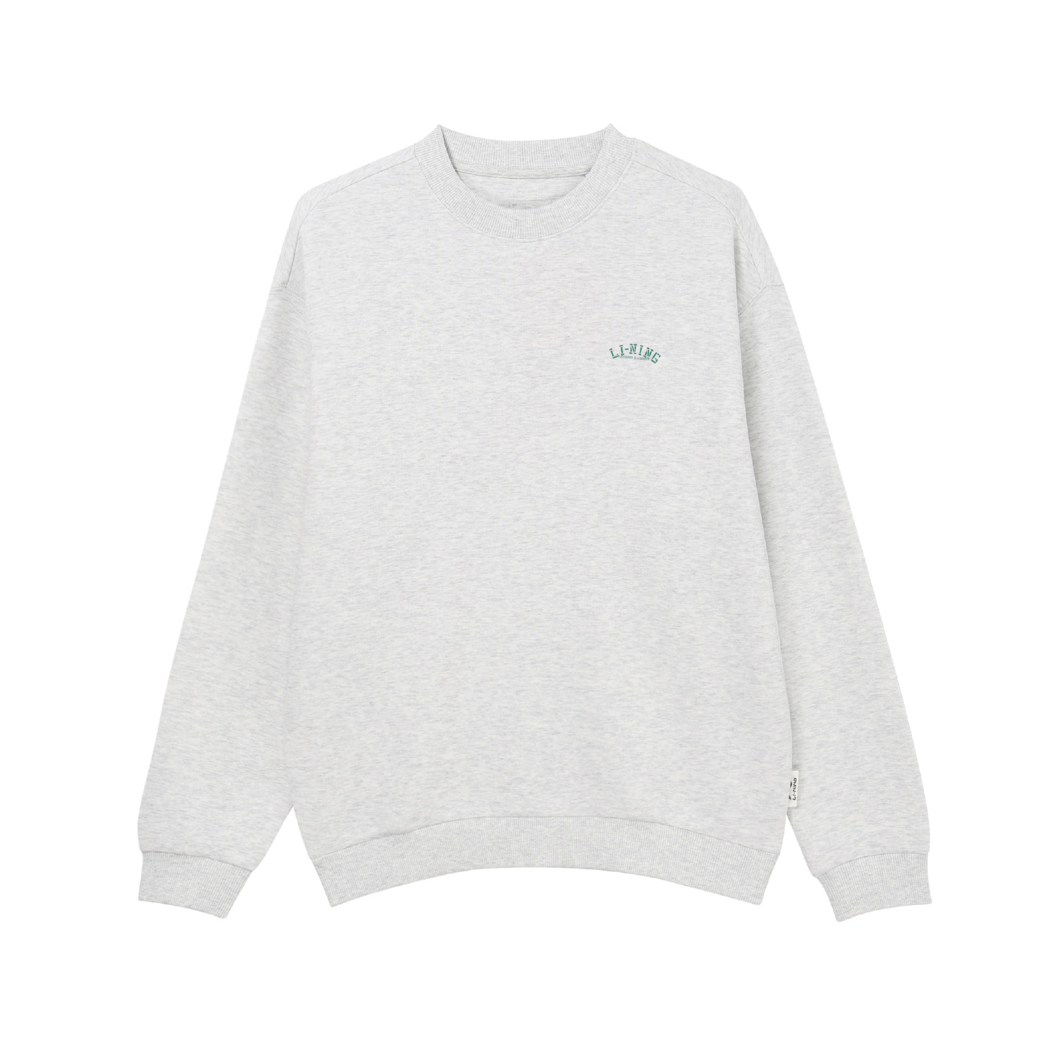 AWDT379-1 Lifestyle Crew Neck Sweatshirt Heather Deep Antarctic Grey