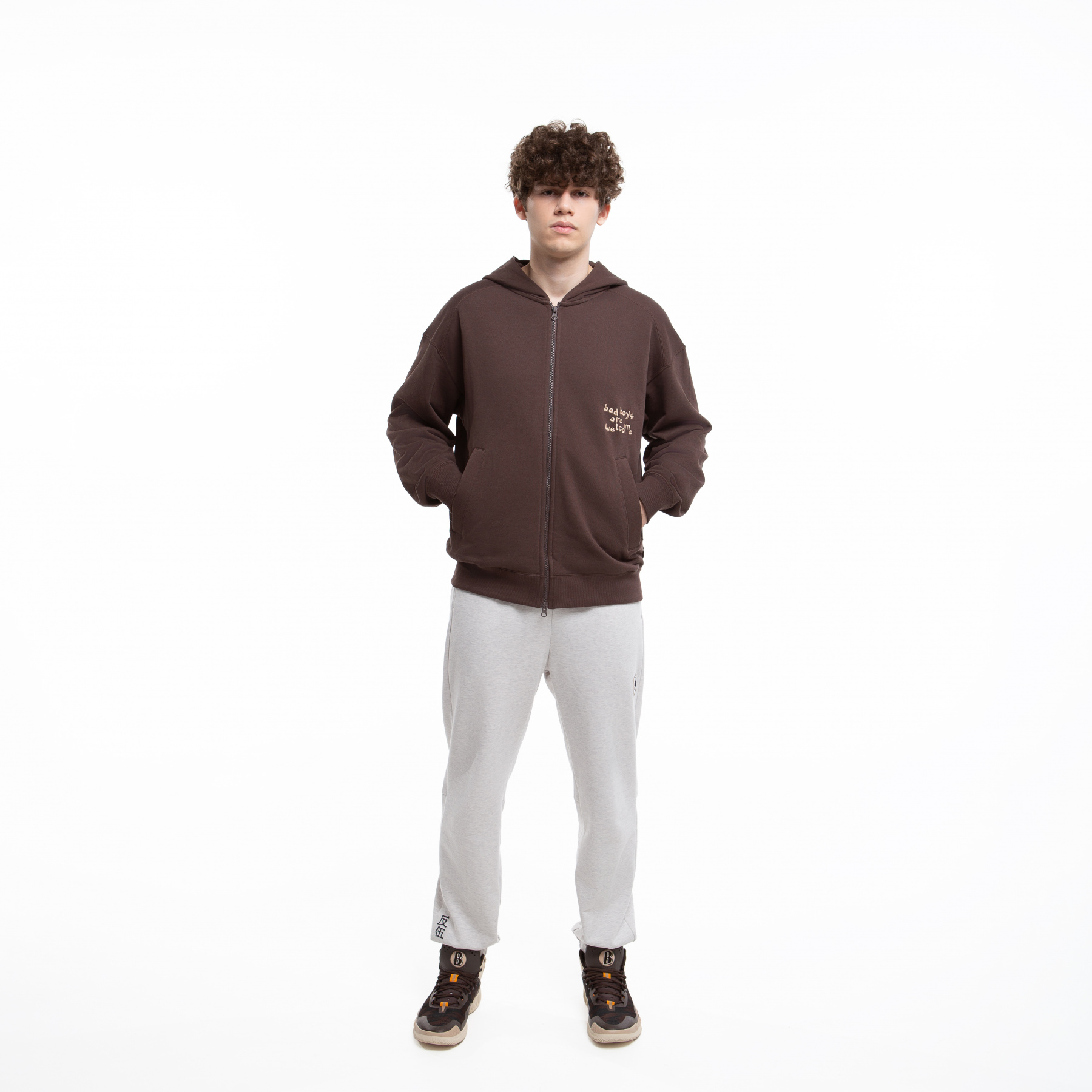 AWDT869-3 Худи Professional Basketball коричневый