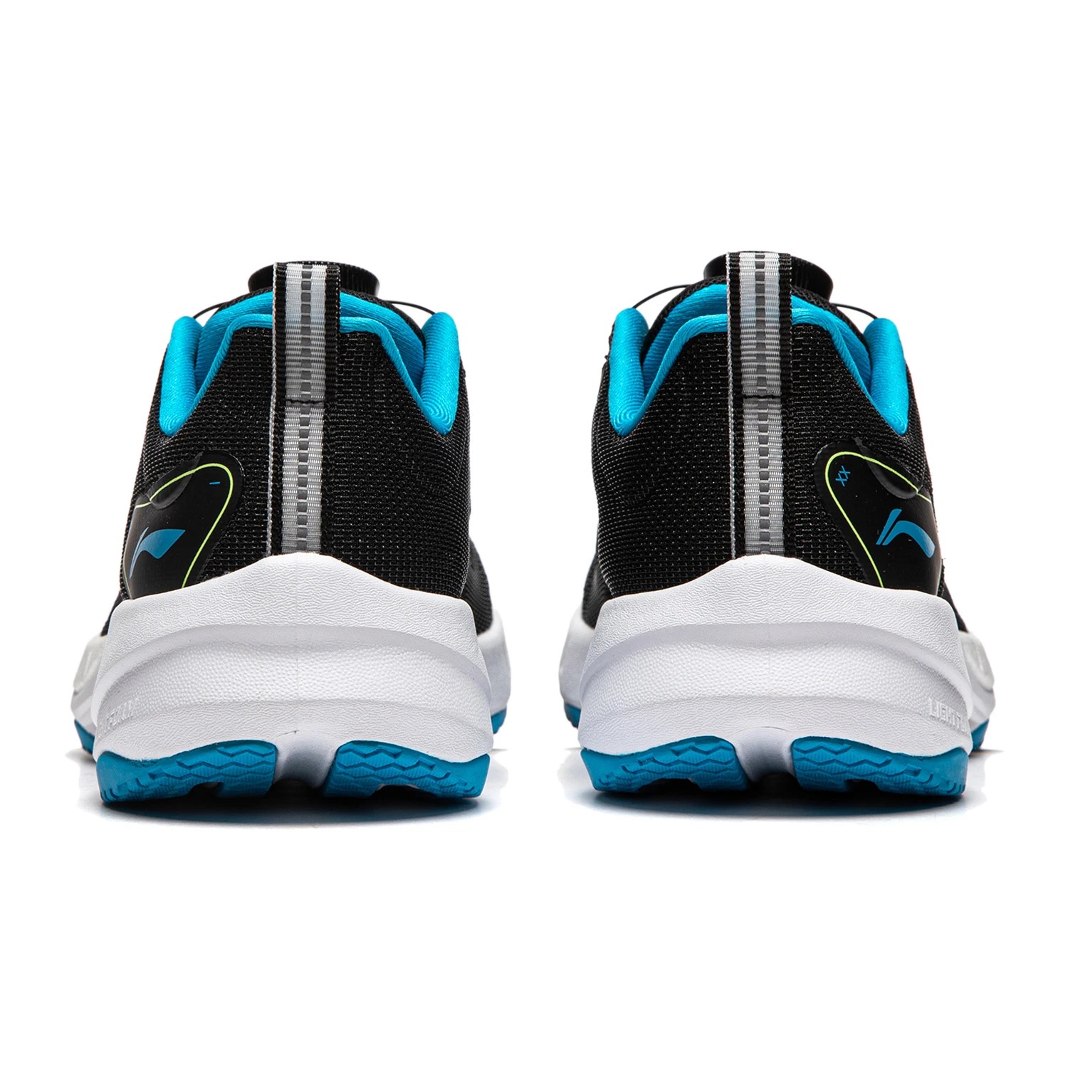 YKFU012-1 RUNNING YOUTH RUNNING SHOES Black/Blue Danube