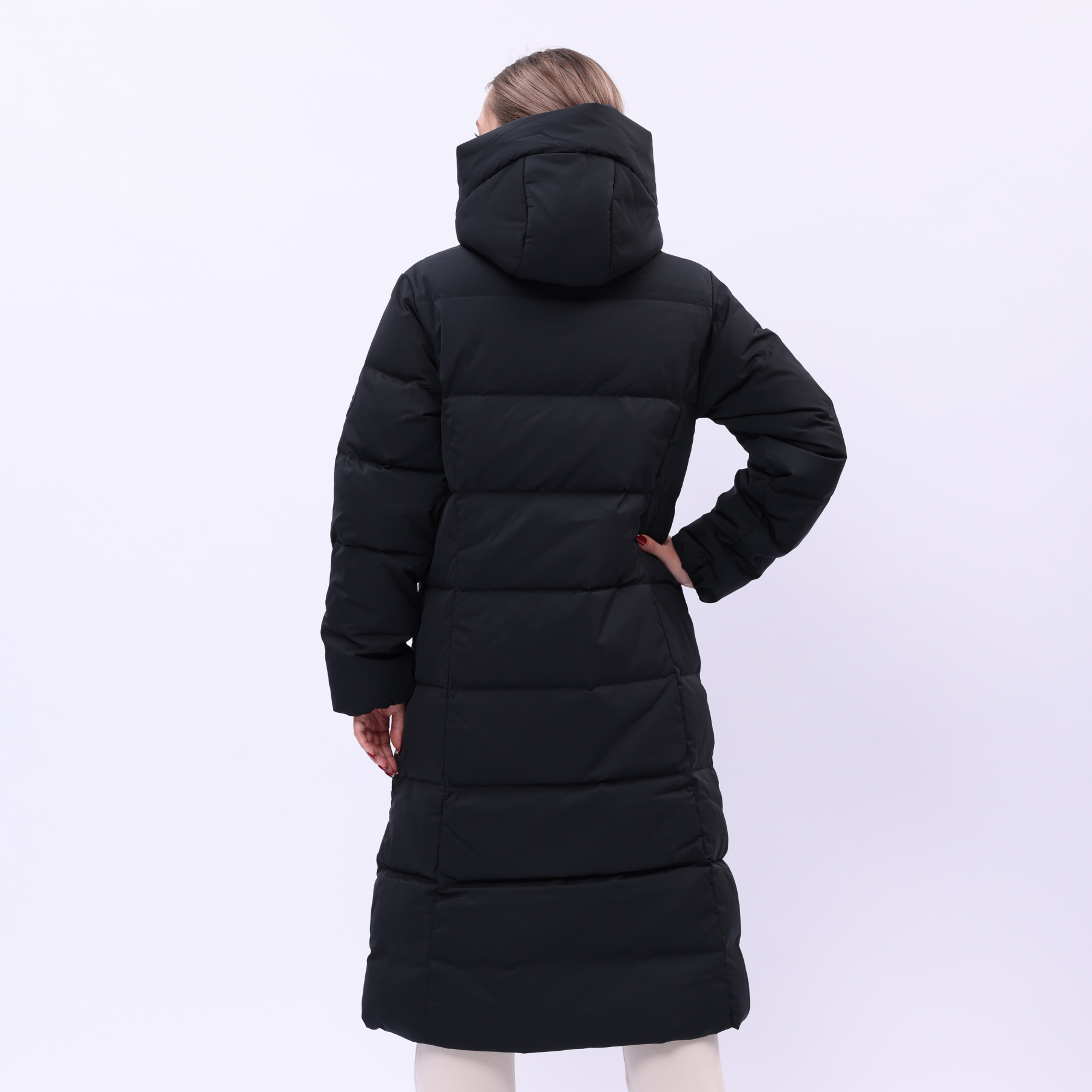 AYMU044-3 Длинный пуховик Urban Sports чёрный