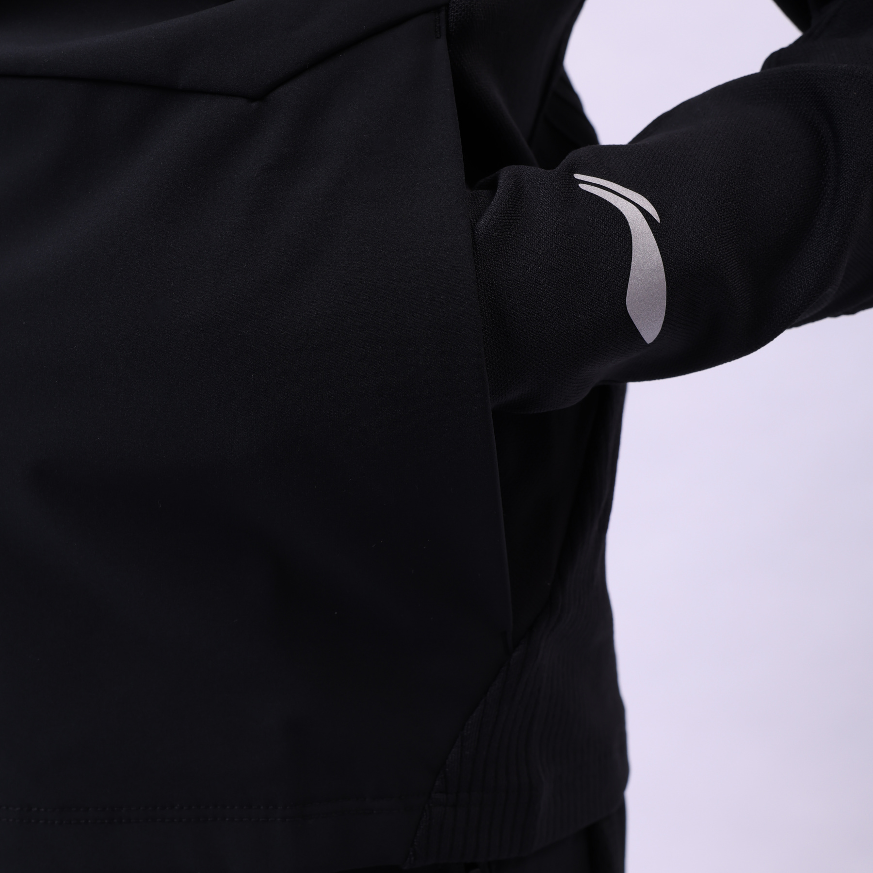 YFDU039-3 Professional Sports Knit Sports Coat Black