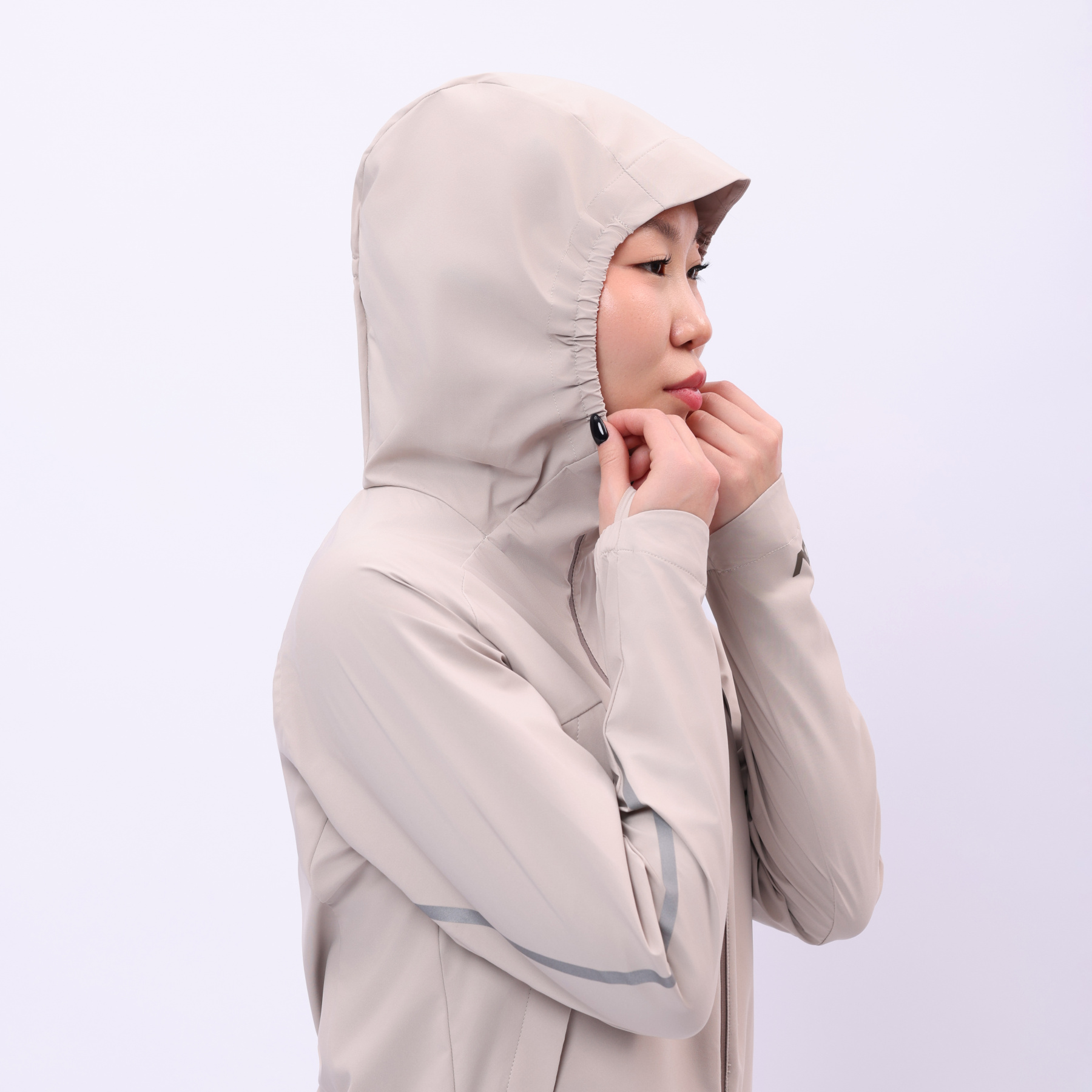 AFDU354-1 Ветровка спортивная Trail Running серая