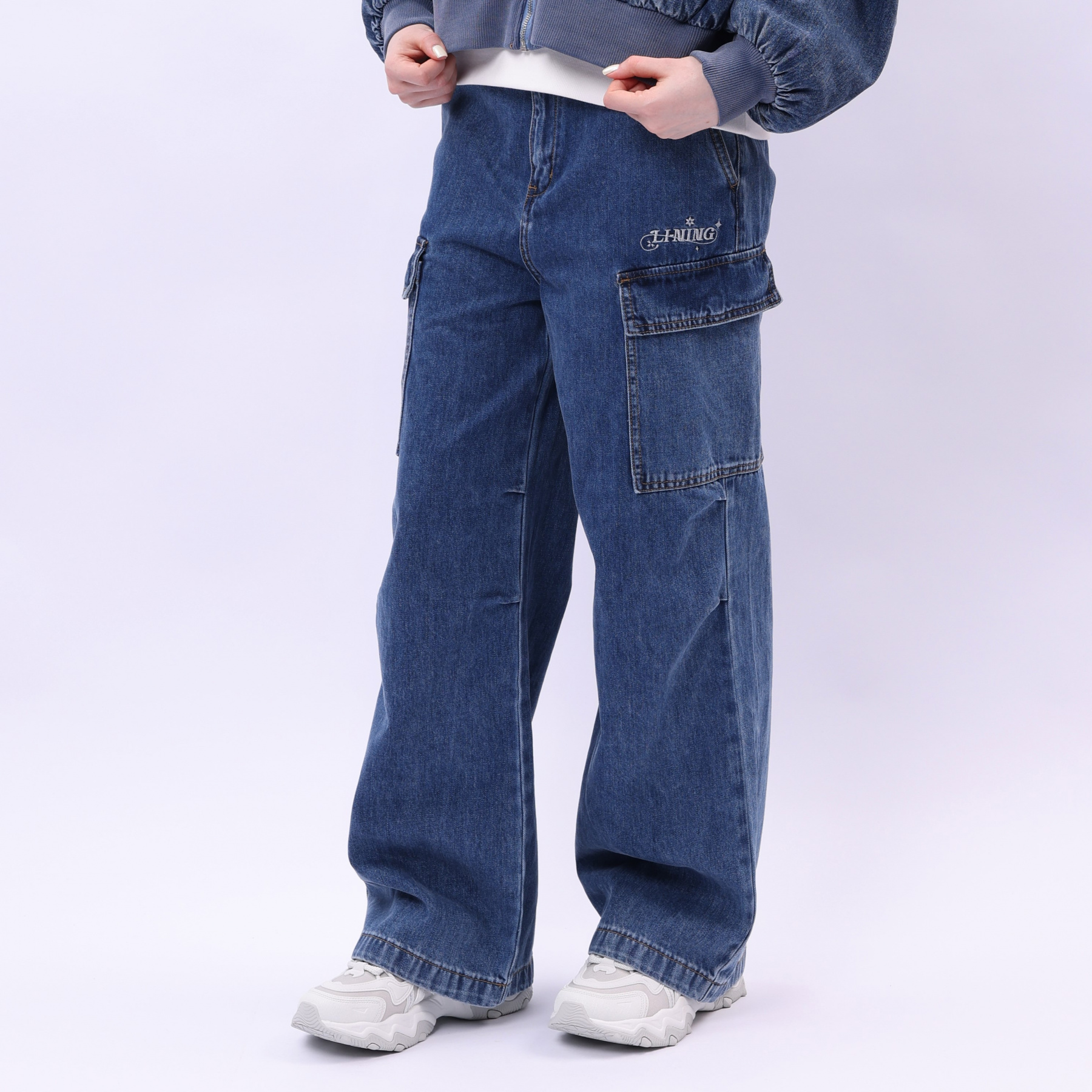 AJQV006-1 Брюки спортивные Chinese Culture голубой