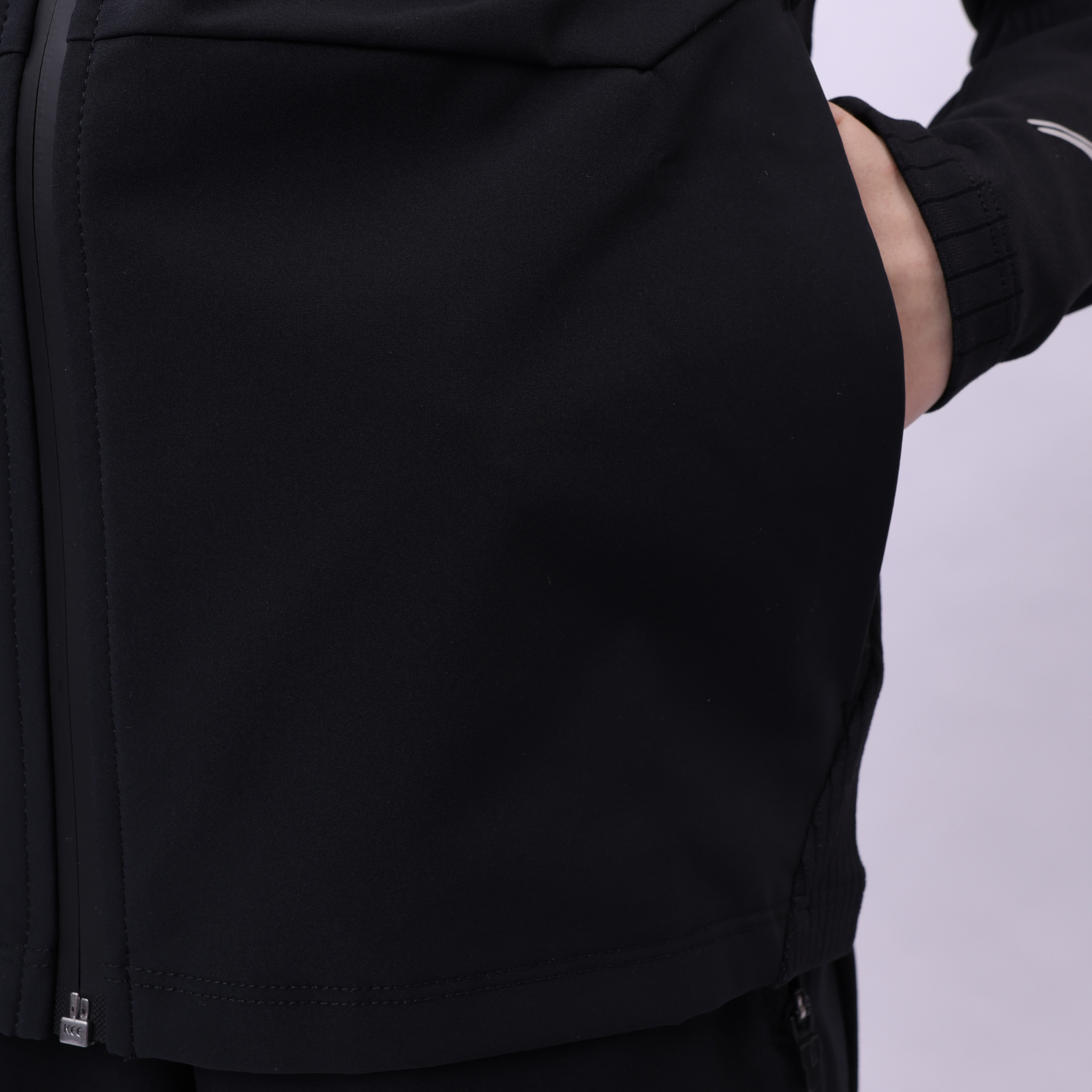 YFDU039-3 Professional Sports Knit Sports Coat Black