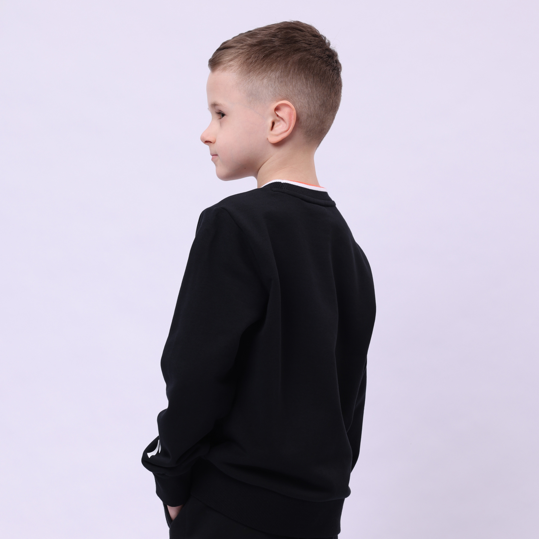 YWDU051-5 Sports Life Po Knit Top Black