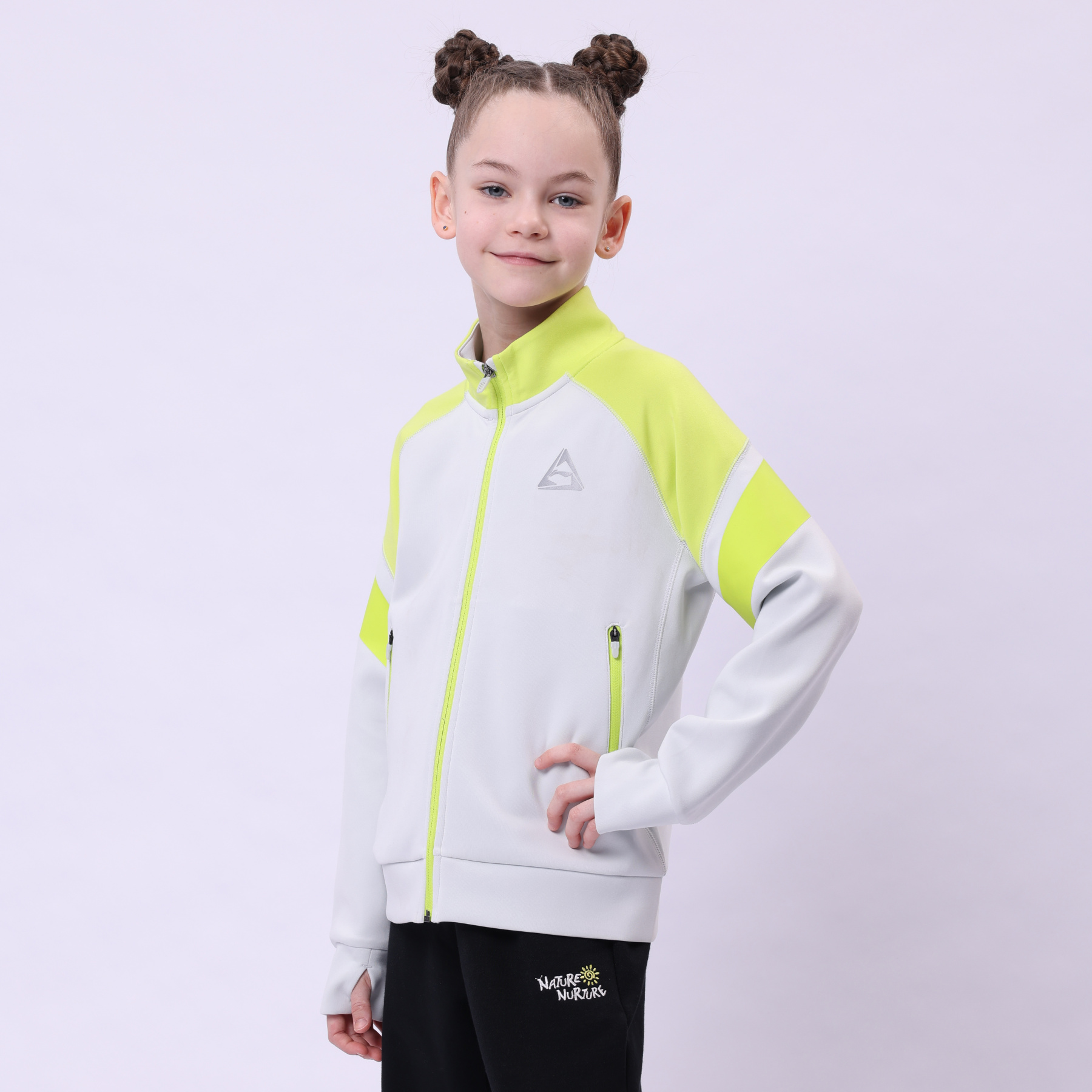 YFDU033-4 Professional Sports Knit Sports Coat Light Grey