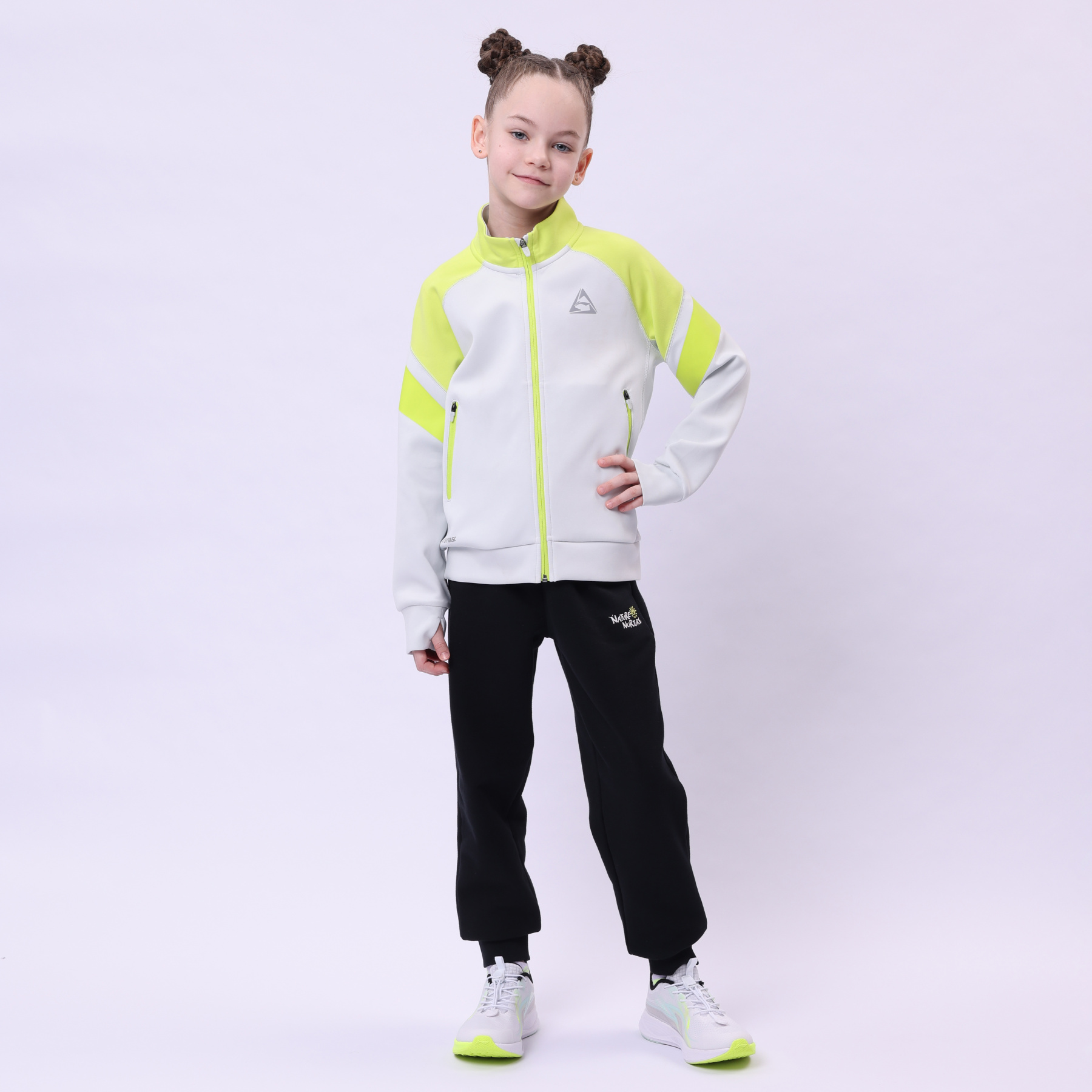 YFDU033-4 Professional Sports Knit Sports Coat Light Grey