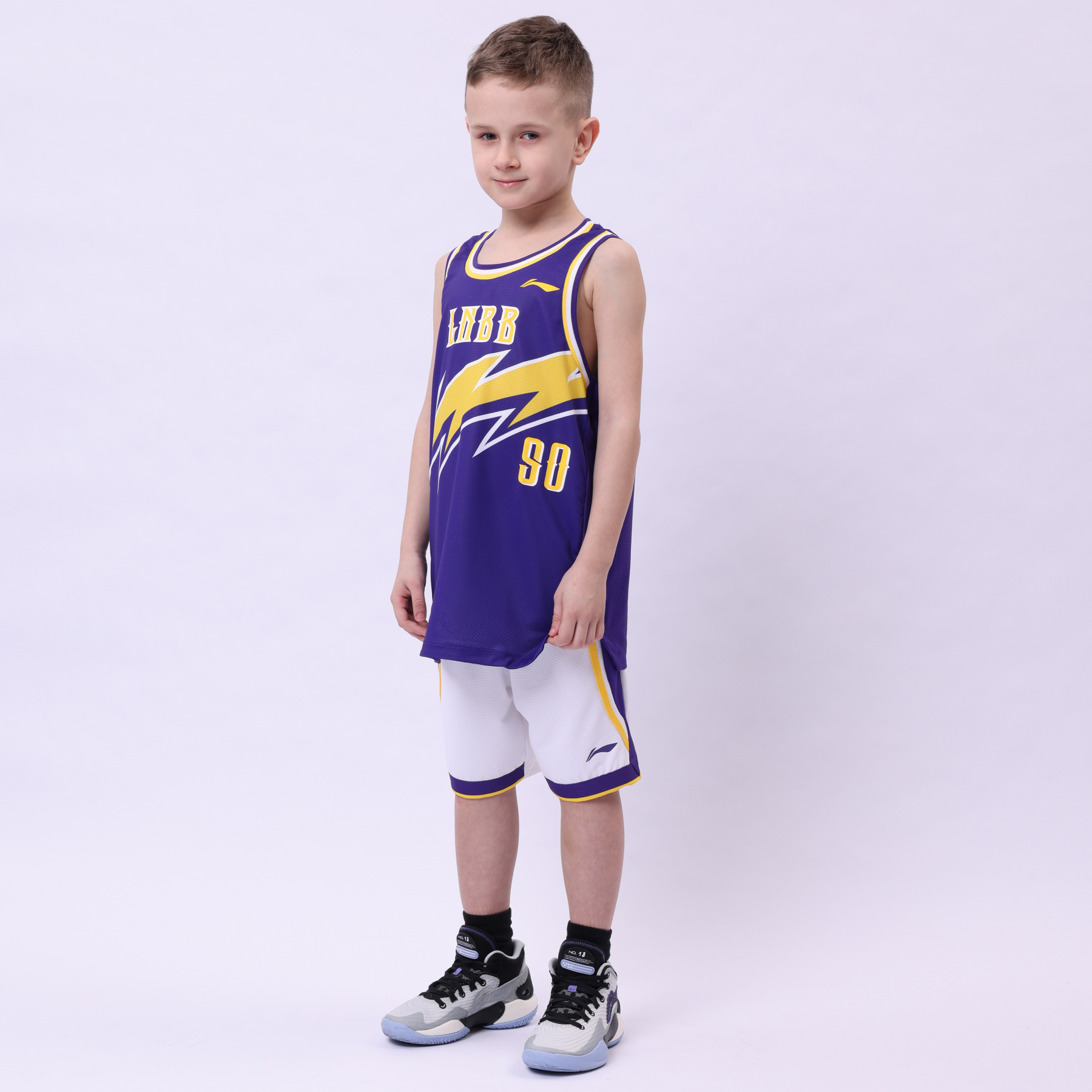 YATU005-4 Basketball Race Set New Lakers Purple