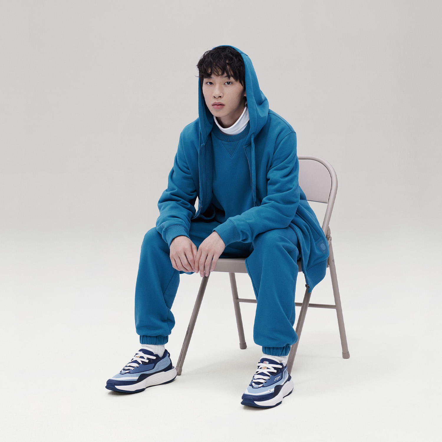 AWDT965-6 Толстовка The Trend синяя