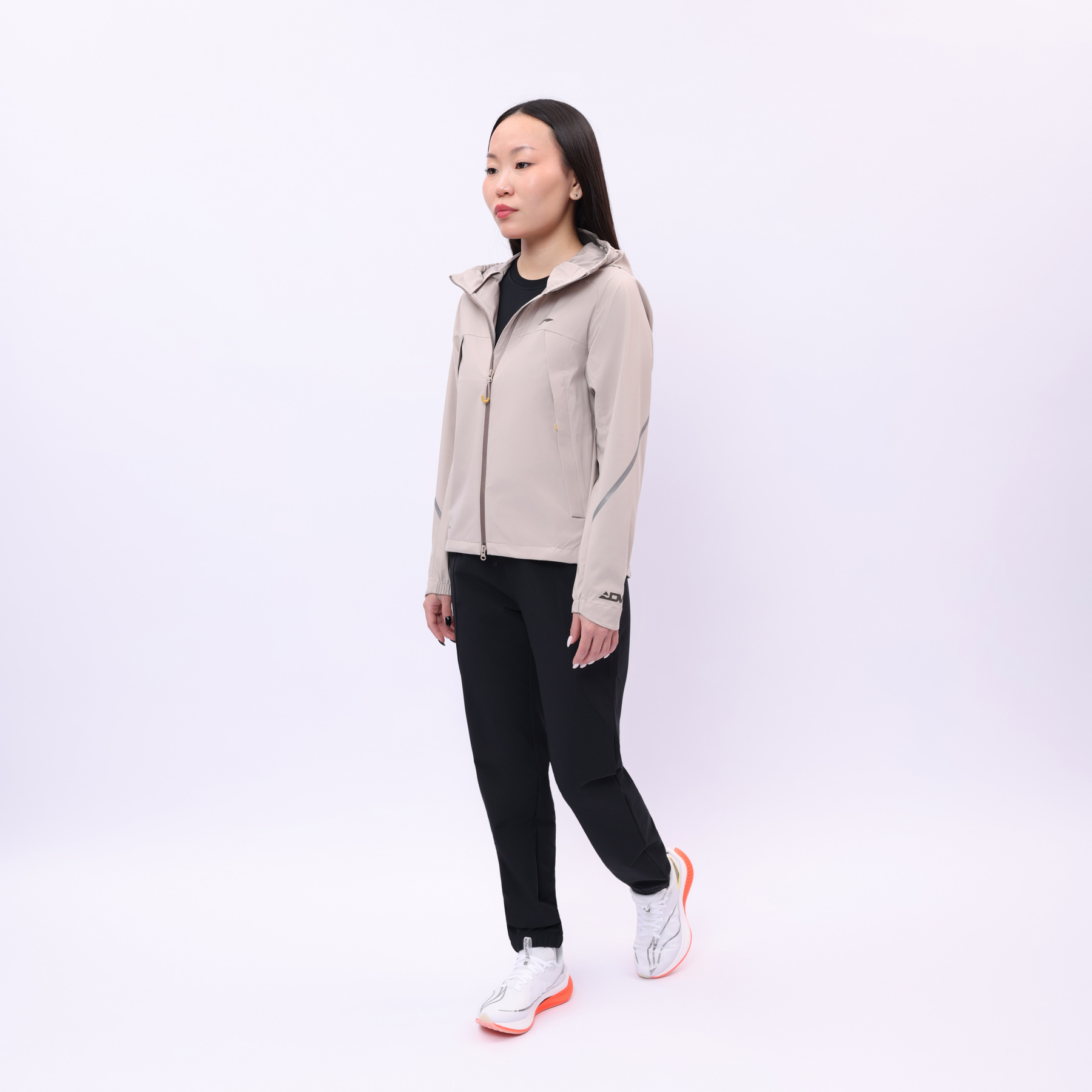 AFDU354-1 Ветровка спортивная Trail Running серая