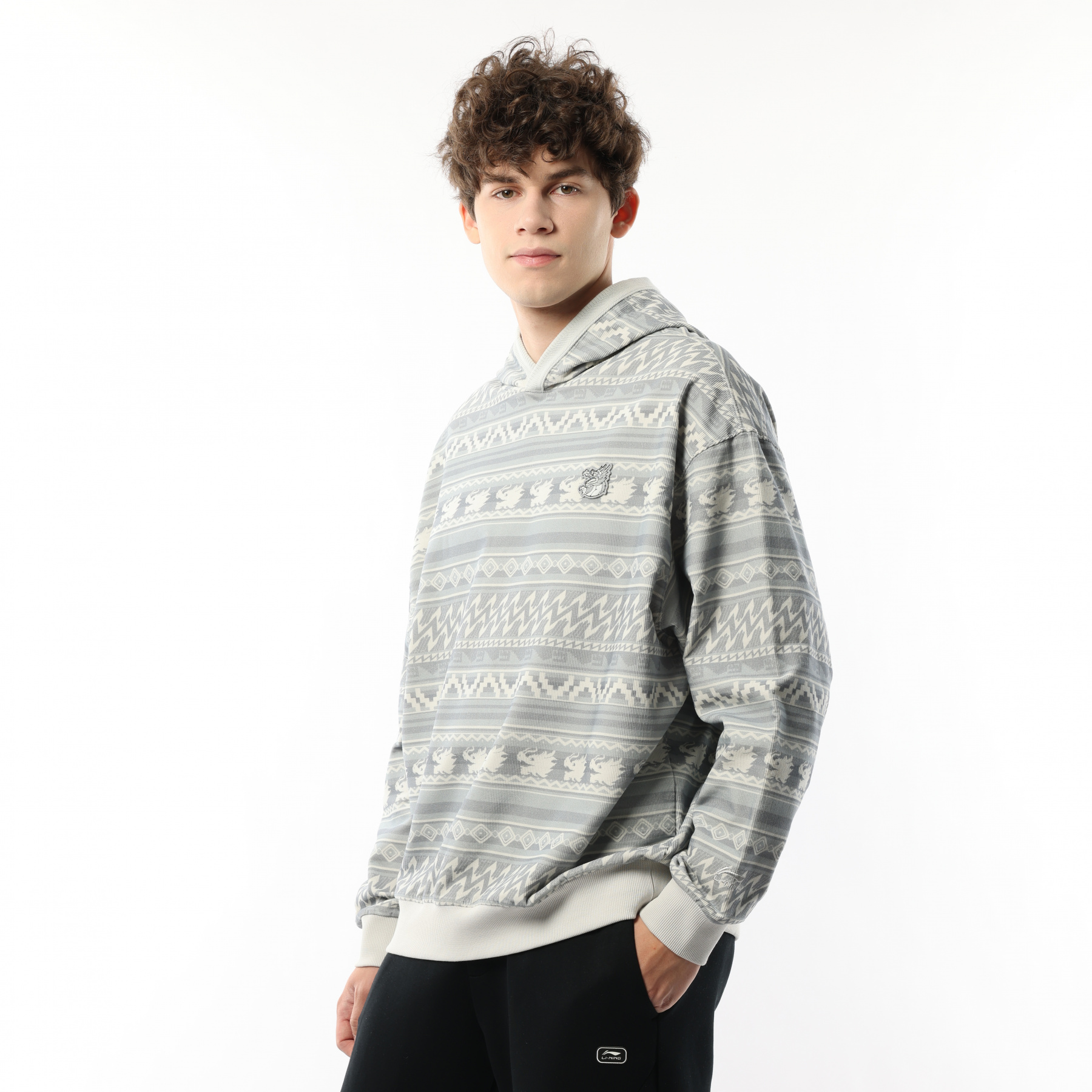 AAEU001-3 Худи Chinese Culture серая