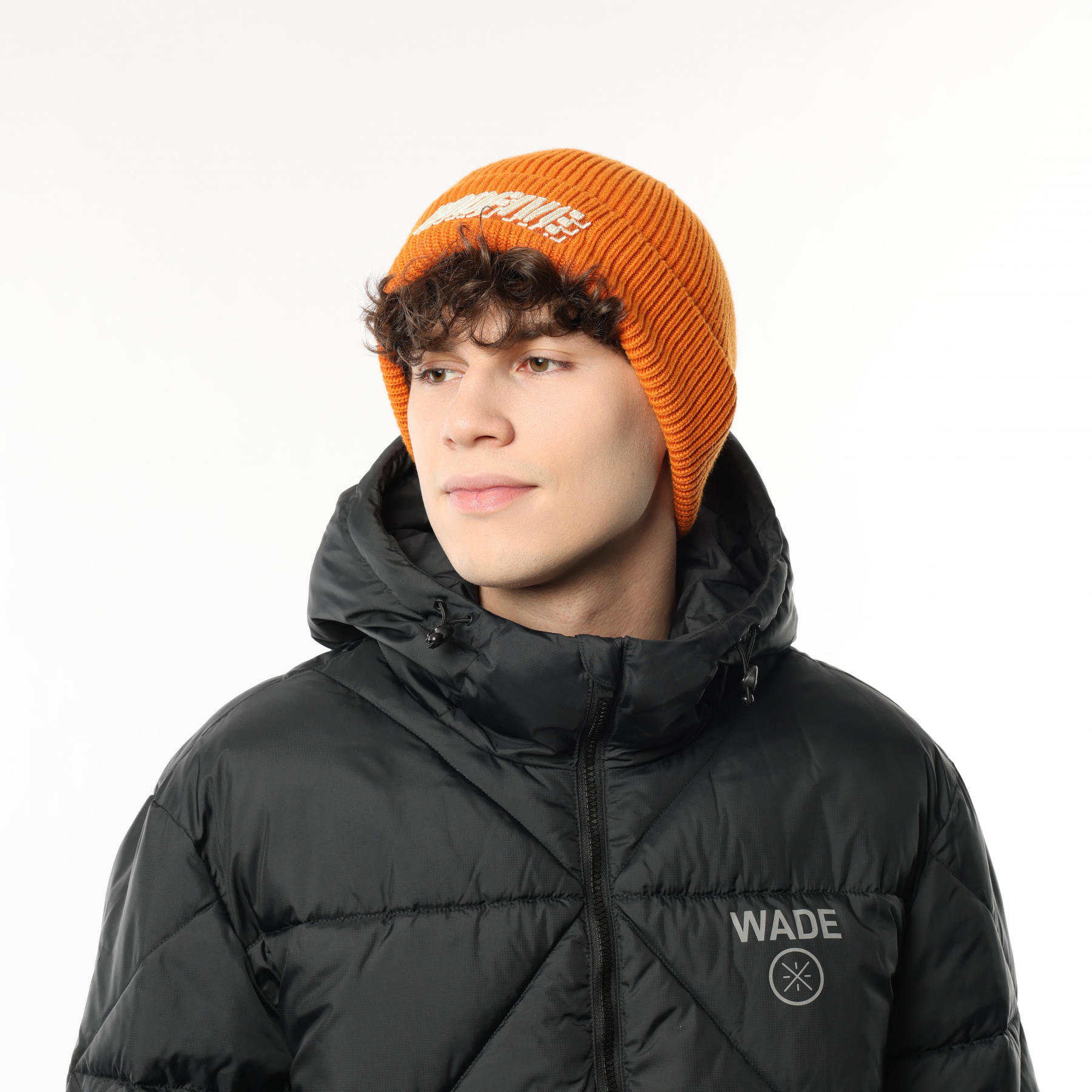 AMZU043-3 Шапка-бини Bad5 Off-Court оранжевая