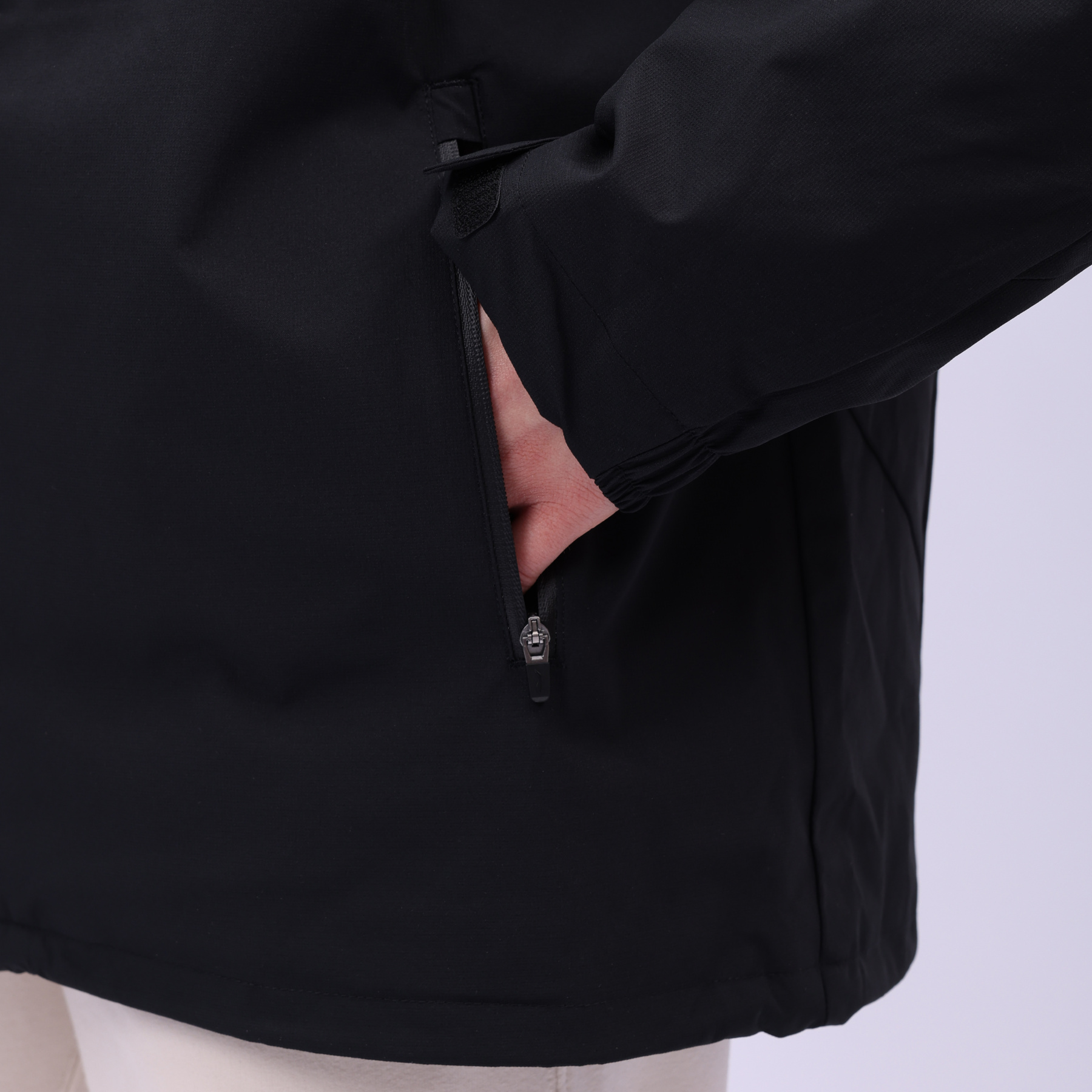 AWBU026-5 Пуховик + ветровка (3 в 1) Essentials чёрный