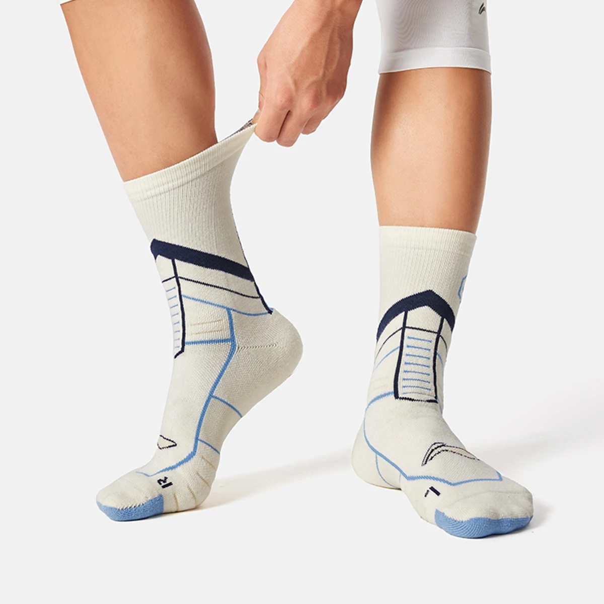 AWLV005-7 Носки высокие Bad5 On-Court голубой