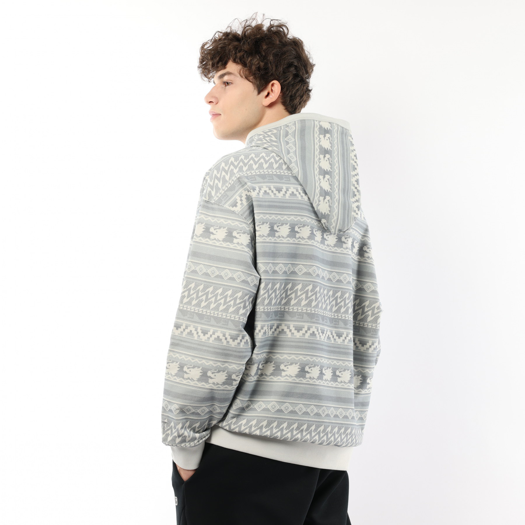 AAEU001-3 Худи Chinese Culture серая