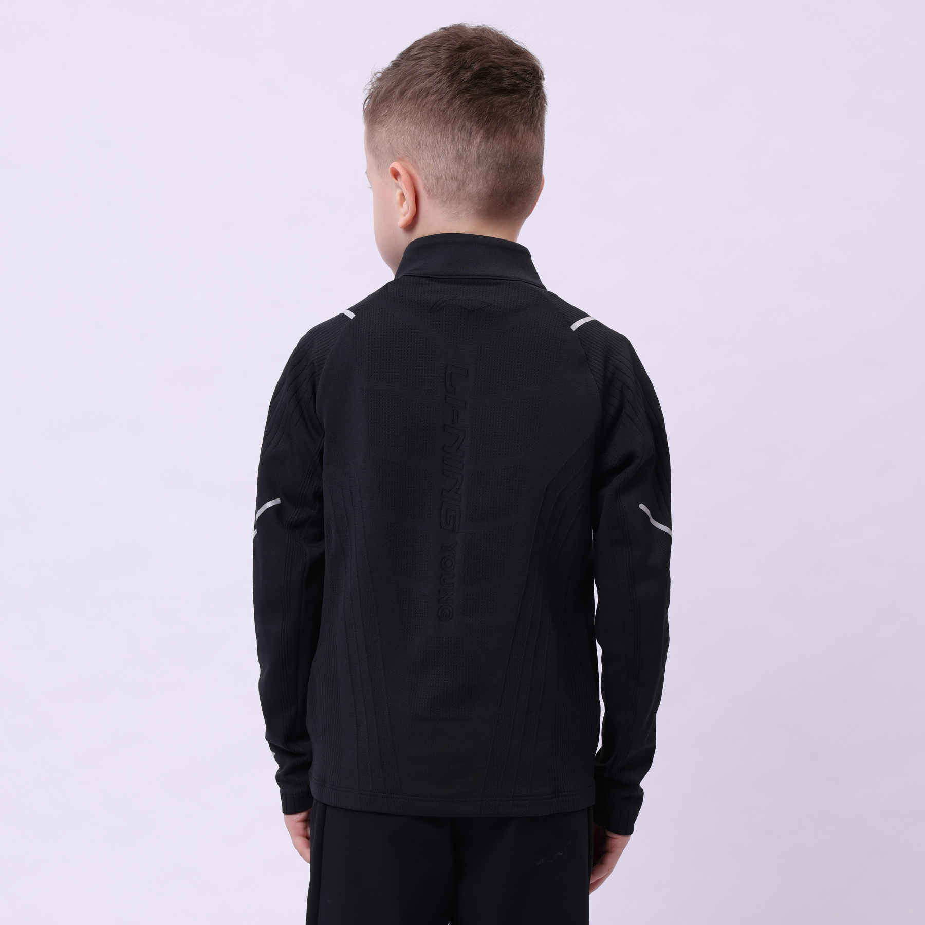 YFDU039-3 Professional Sports Knit Sports Coat Black