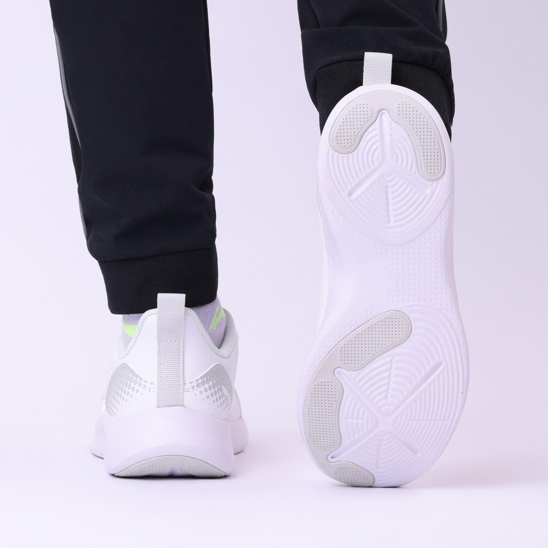 YKCU116-11 Lifestyle Youth Casual Shoes Standard White/Shallow Lime