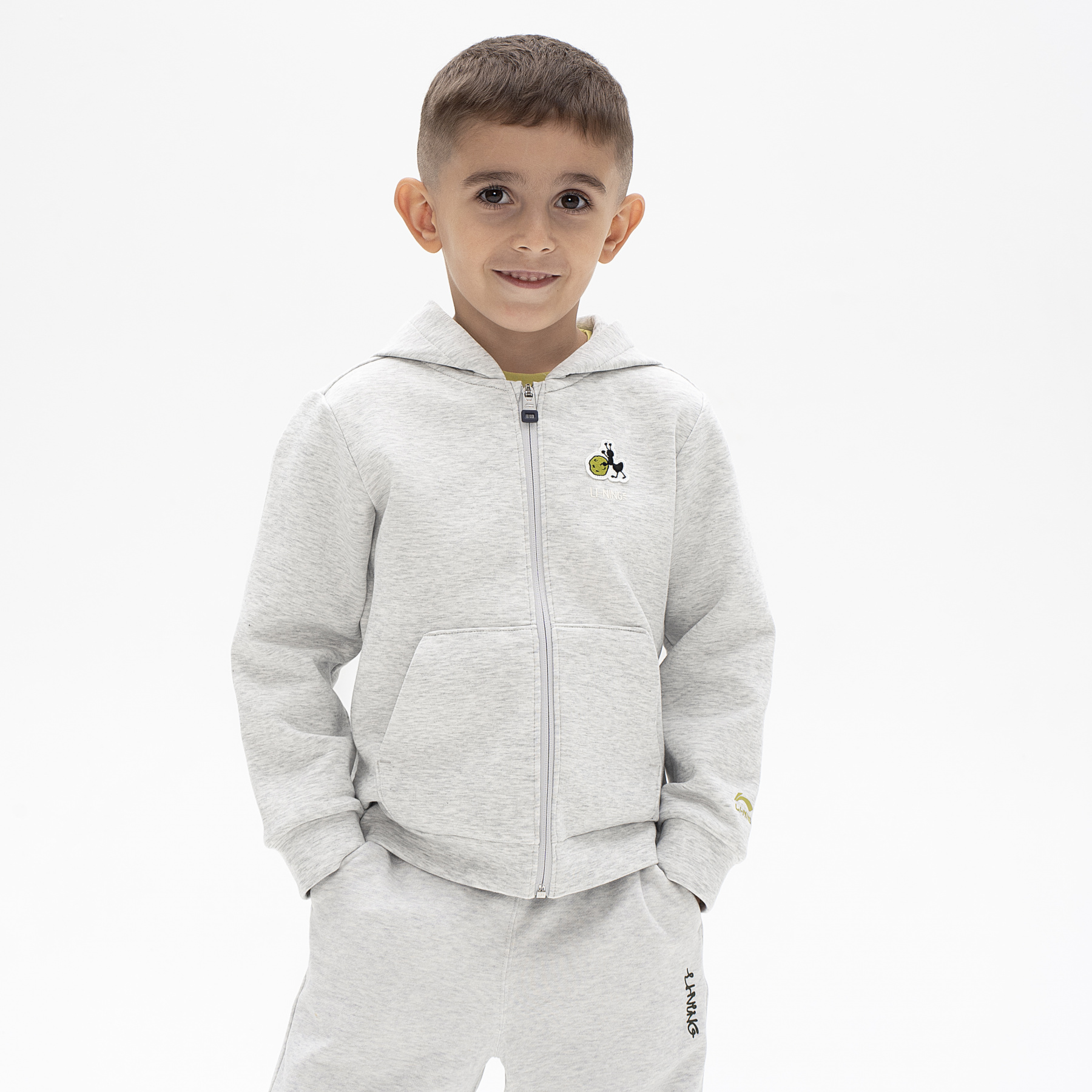 YWDU065-1 Худи Kids серый