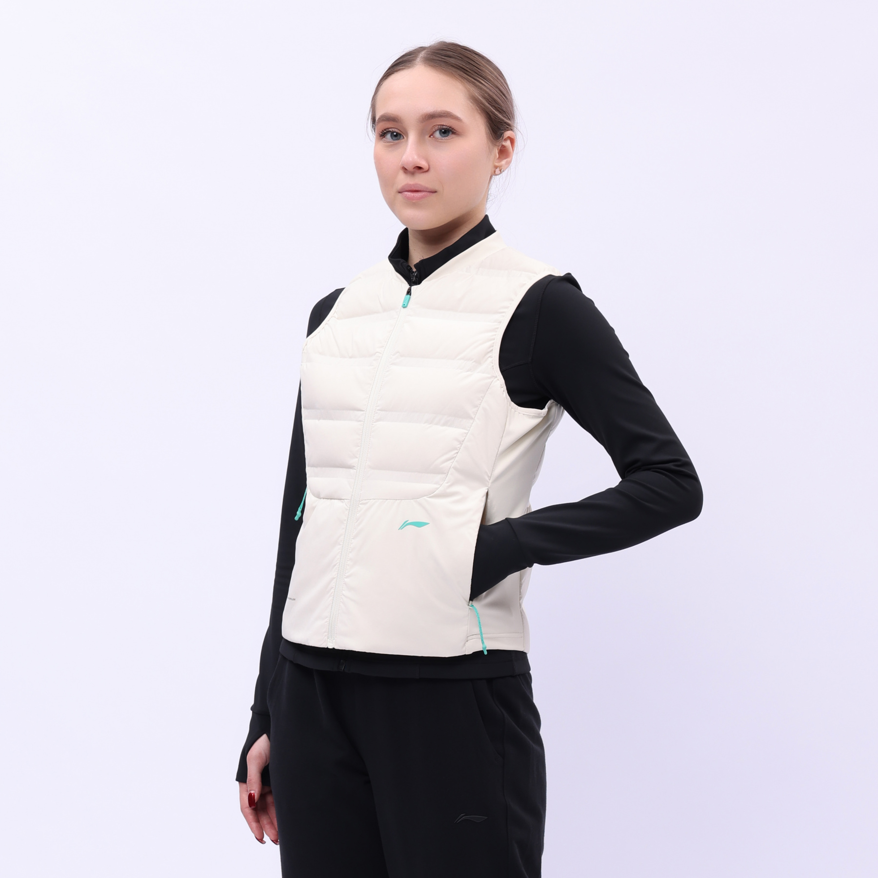 AYMU036-2 Пуховой жилет Jogging жёлтый