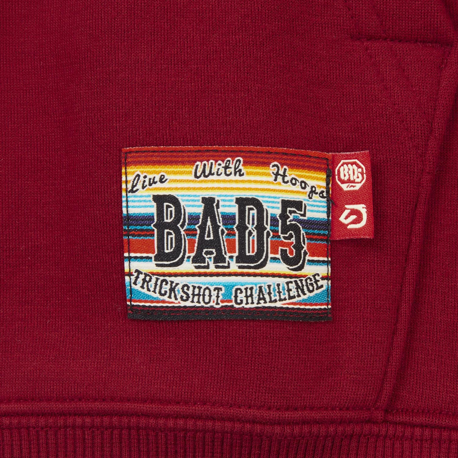 AWDW025-9 Толстовка Badfive Culture красный