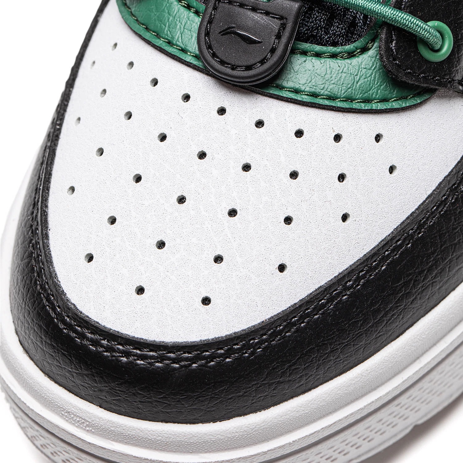 YKCU126-11 Lifestyle Youth Casual Shoes Standard White/Black/Court Green