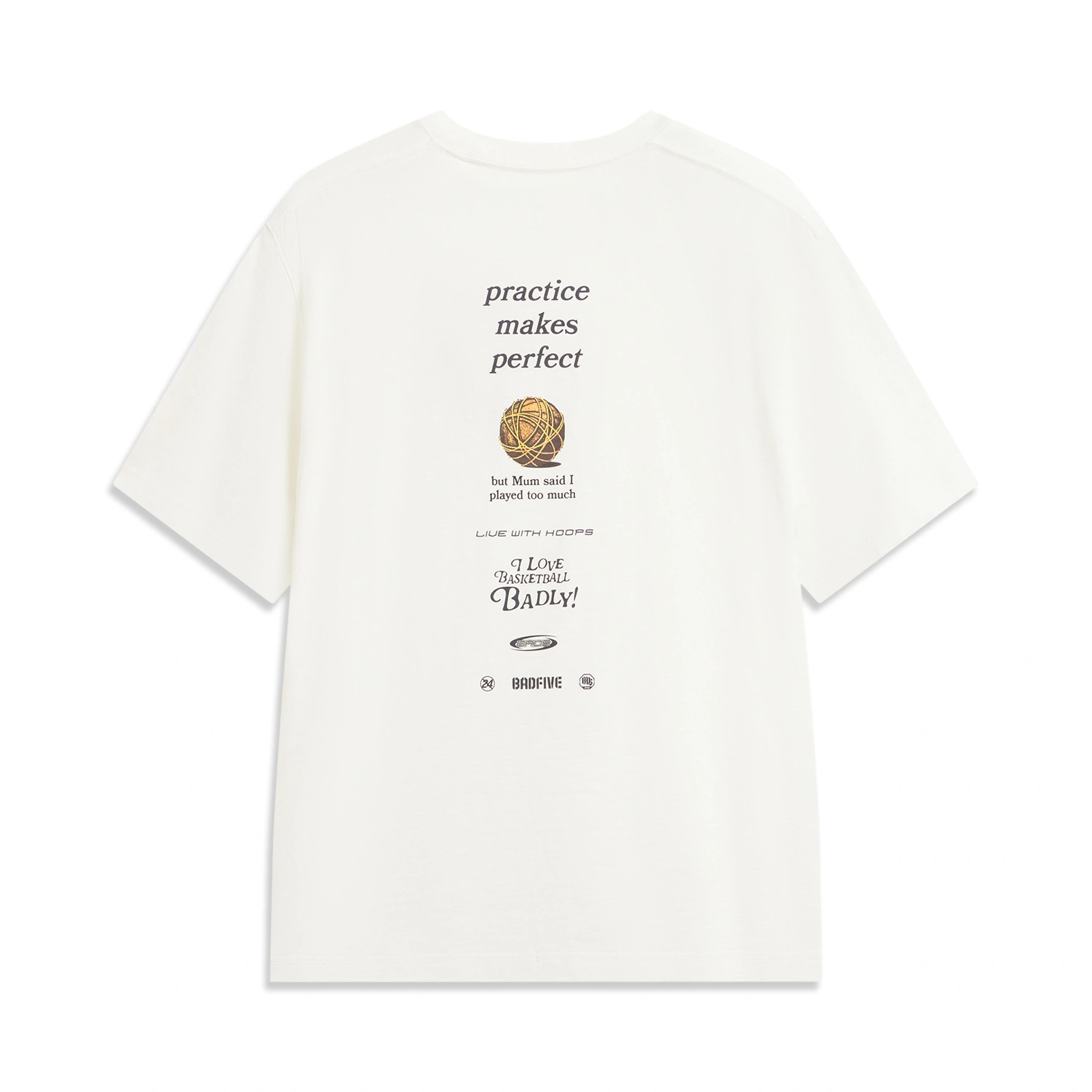 AHSW167-4 Футболка Badfive Culture белый