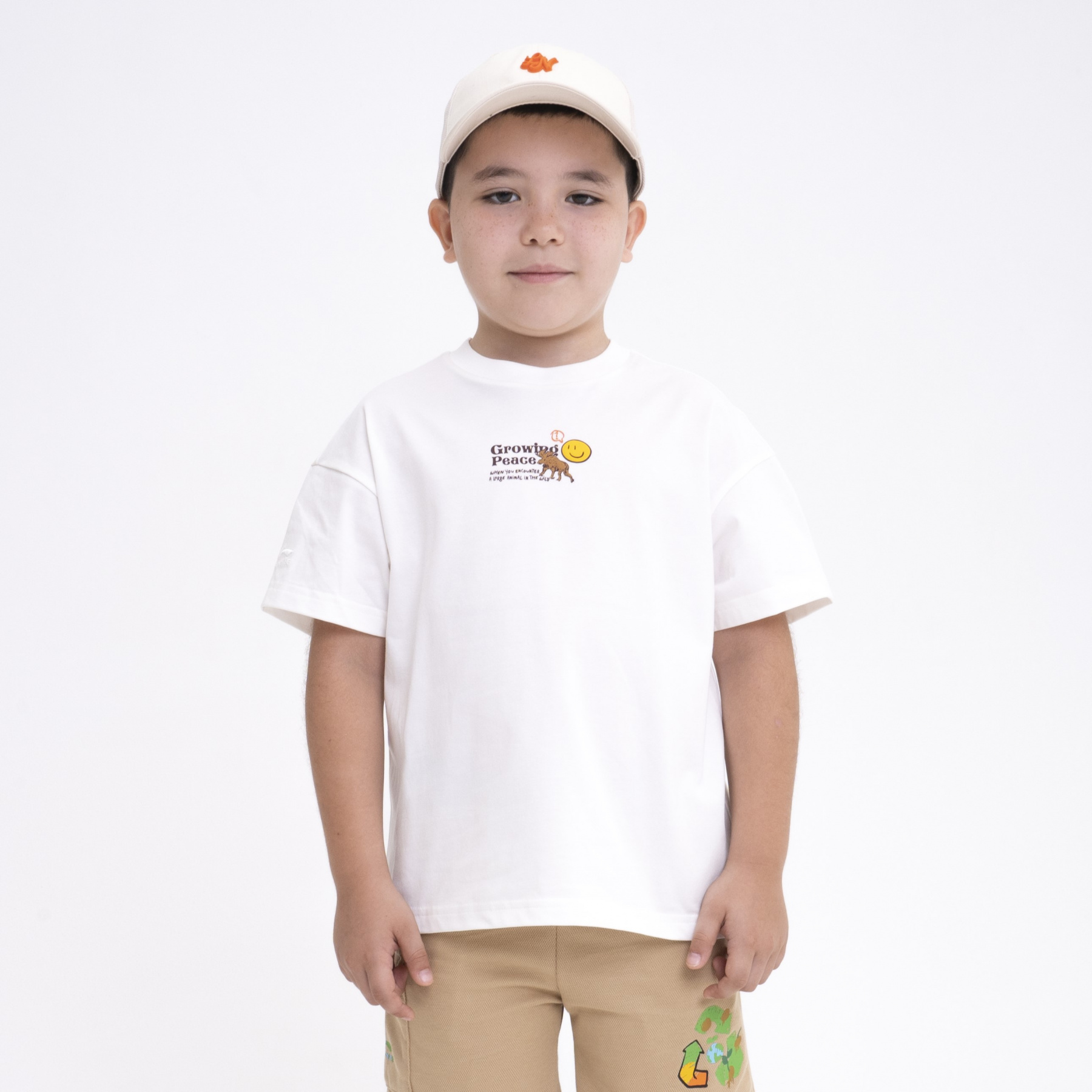 YHSU133-1 Футболка Outdoor молочная