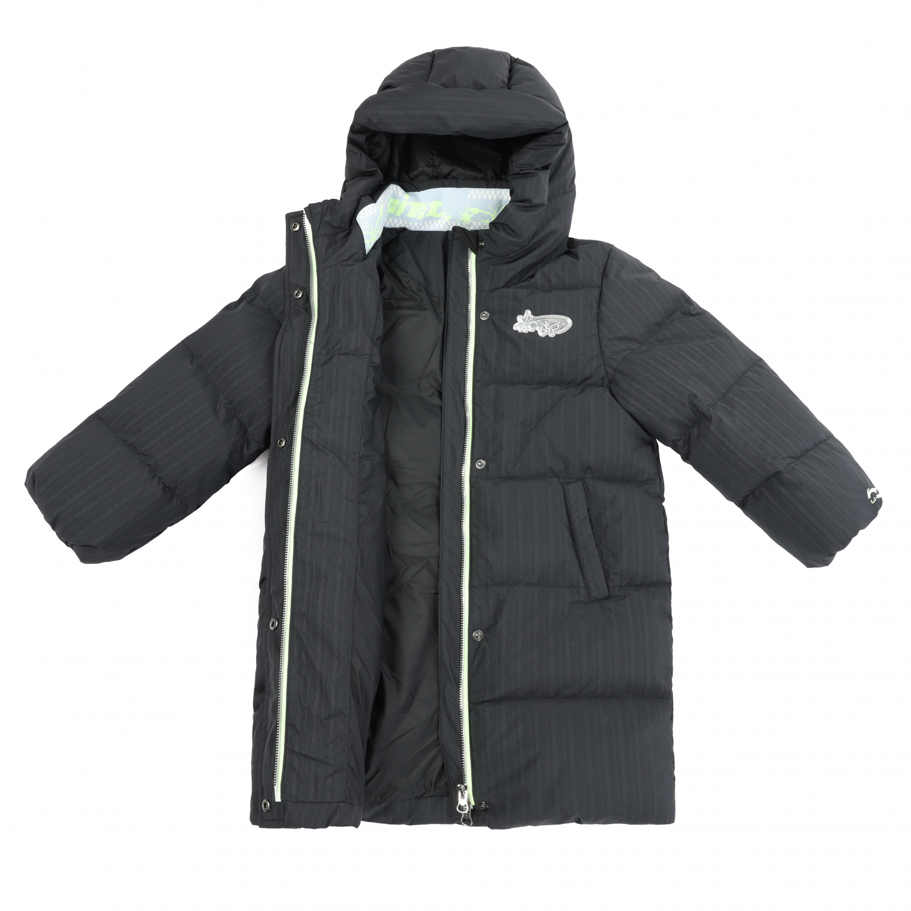 YYMU080-2 Пуховик IP-Girl черный