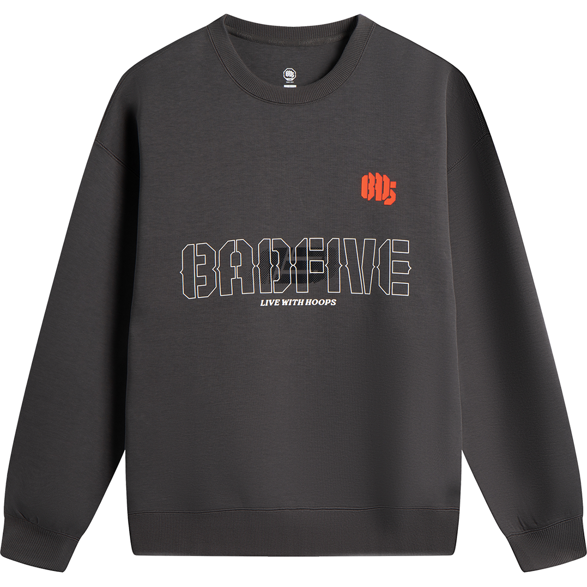 AWDV323-6 Толстовка Bad5 Off-Court серый