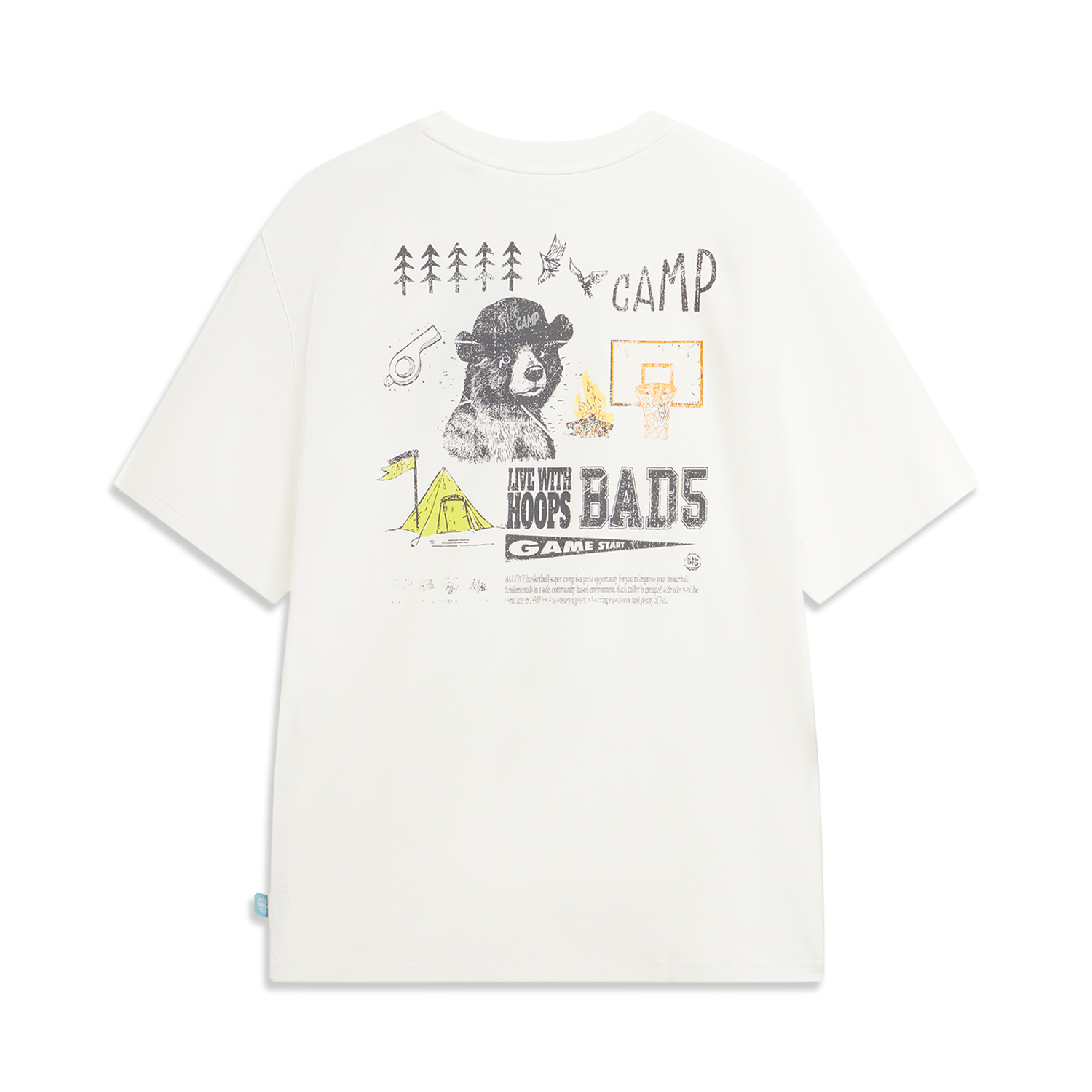 AHSW367-7 Футболка Badfive Culture белый