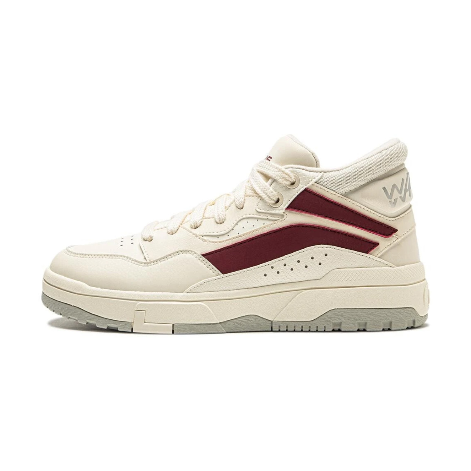 AGCU159-1 Кеды утепленные повседневные Wave Mid Fleece светло-серые