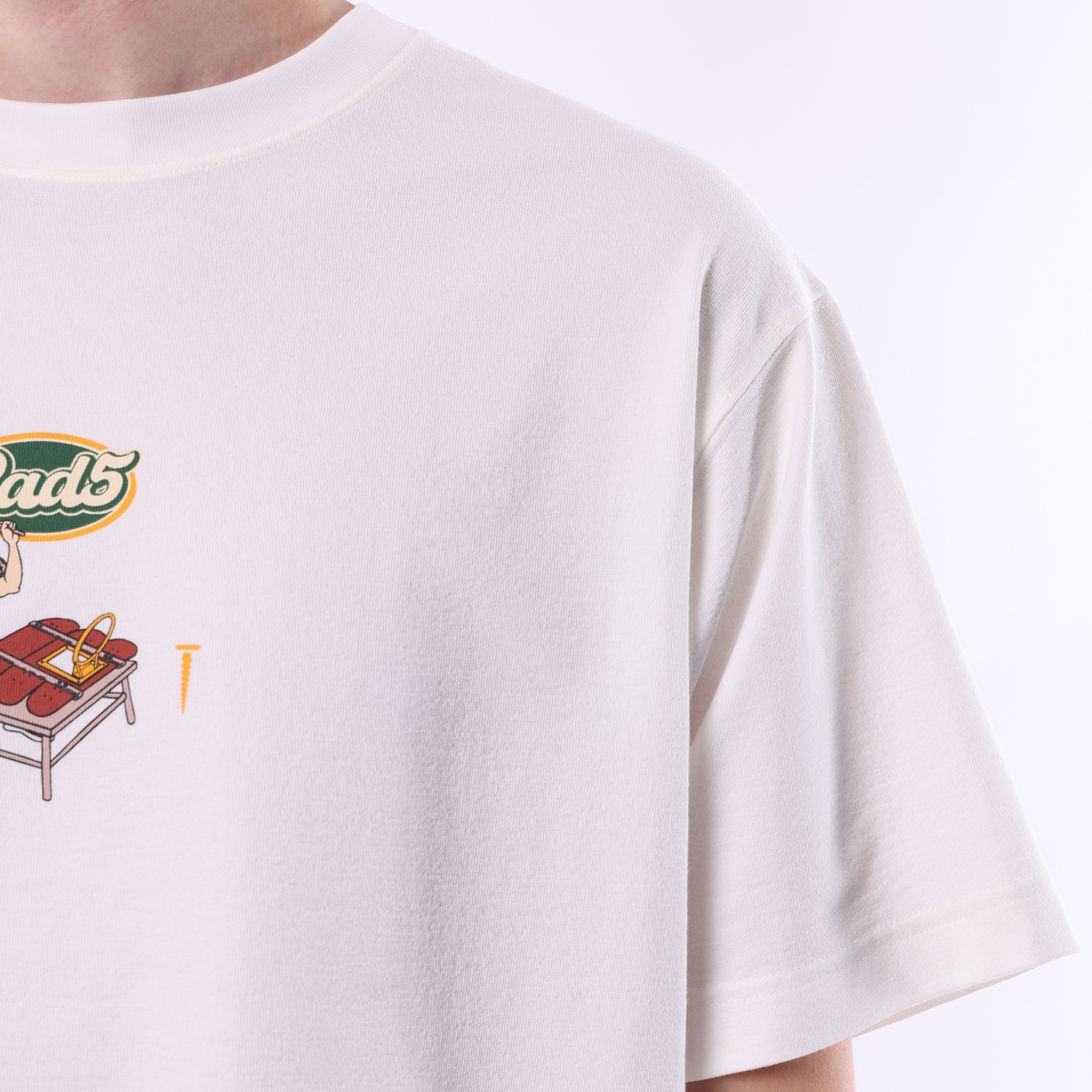 AHSV225-7 Футболка Bad5 Off-Court белый