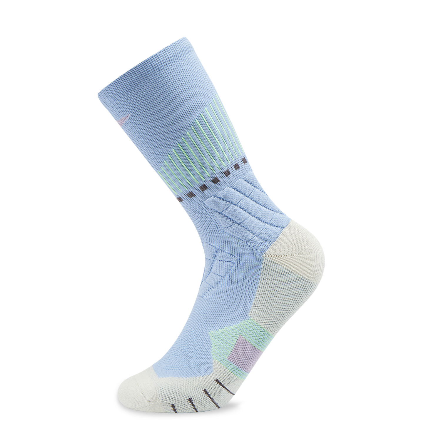 AWLV079-6 Носки высокие Professional Basketball голубой